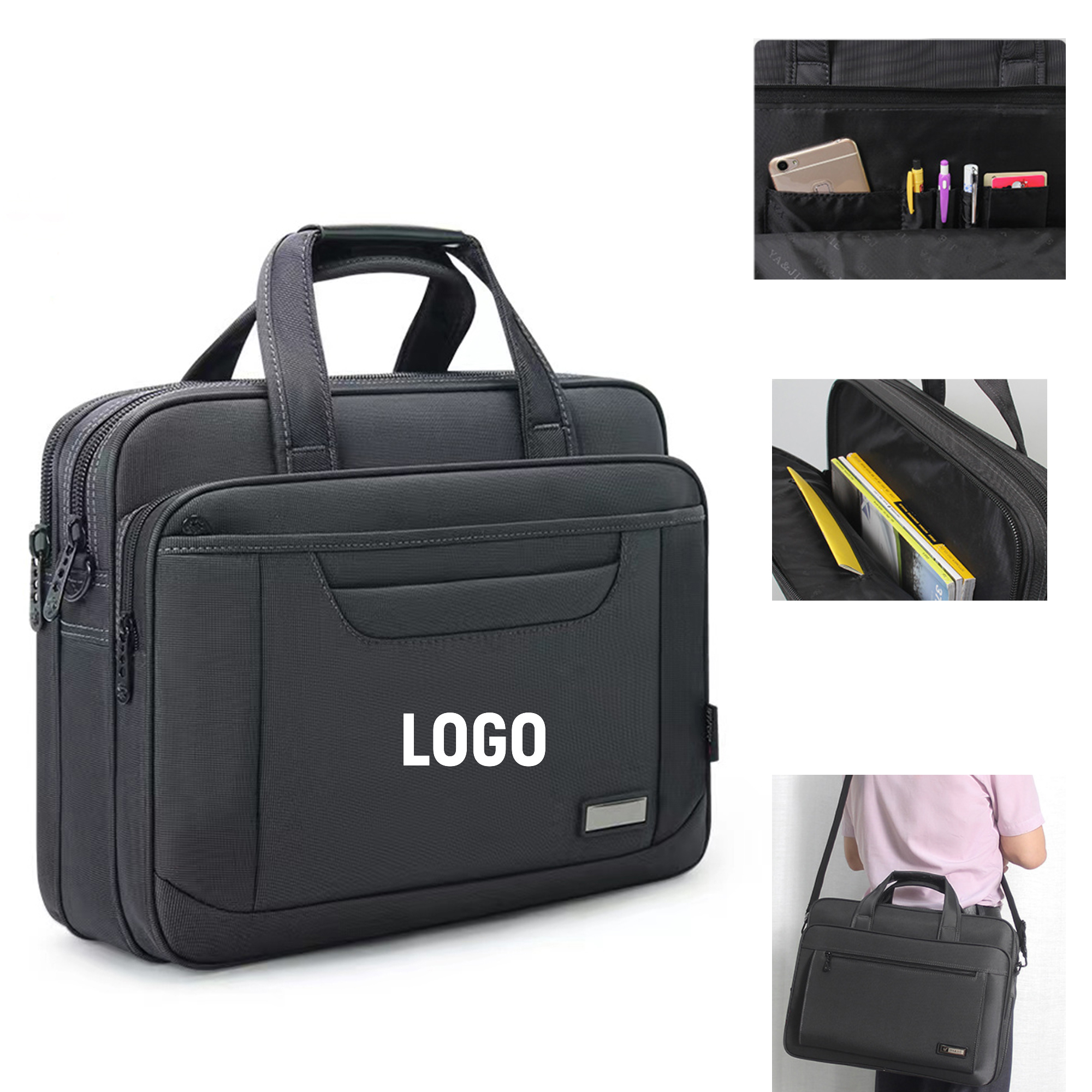 Laptop Premium Computer Briefcase Messenger Bag 4