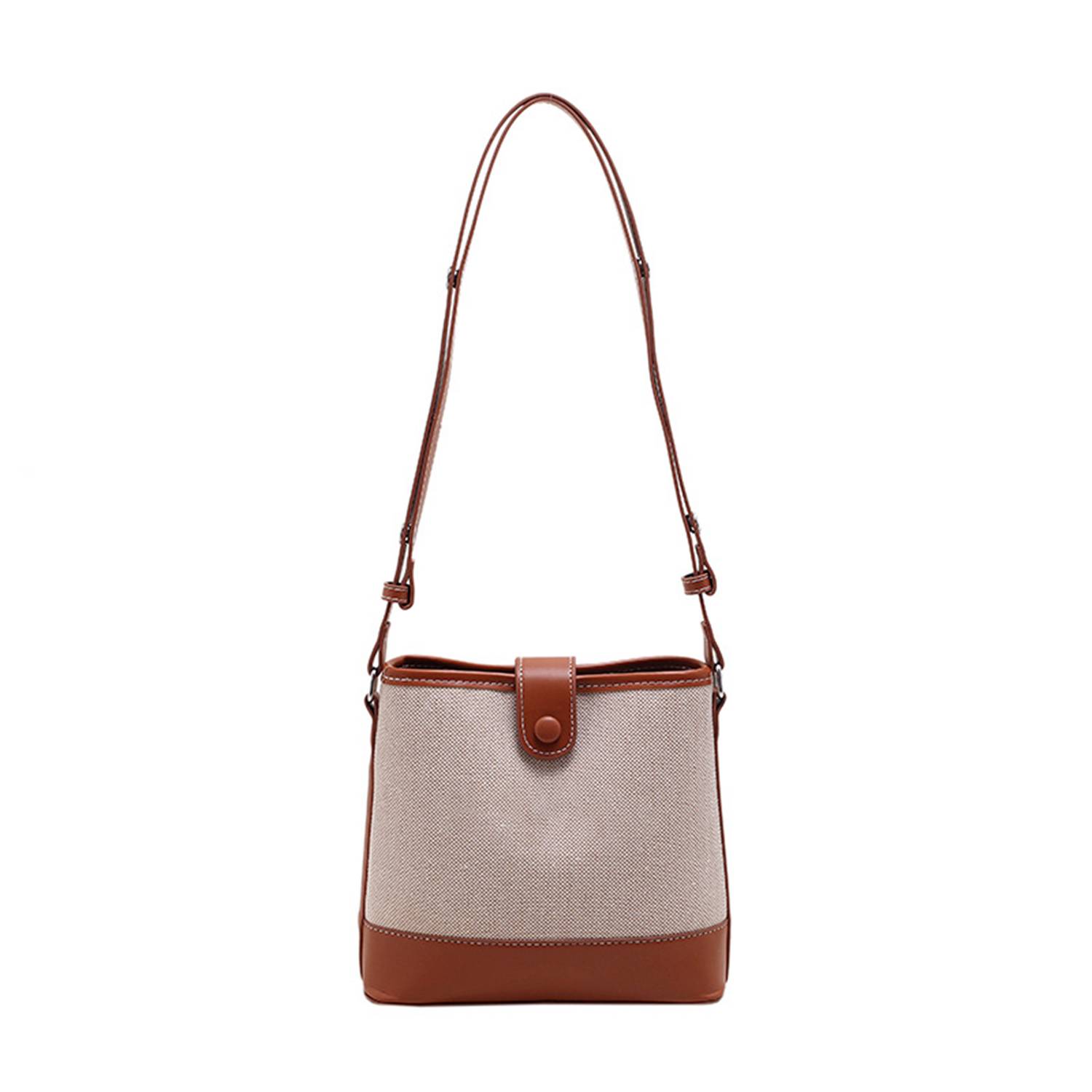 Canvas Crossbody Bag Trend Color Clash for Women 5