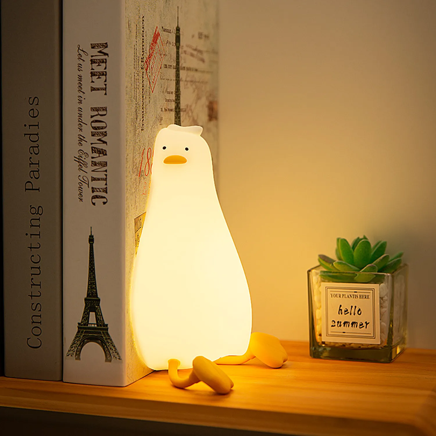 3 Level LED Lying Flat Duck Night Light 8