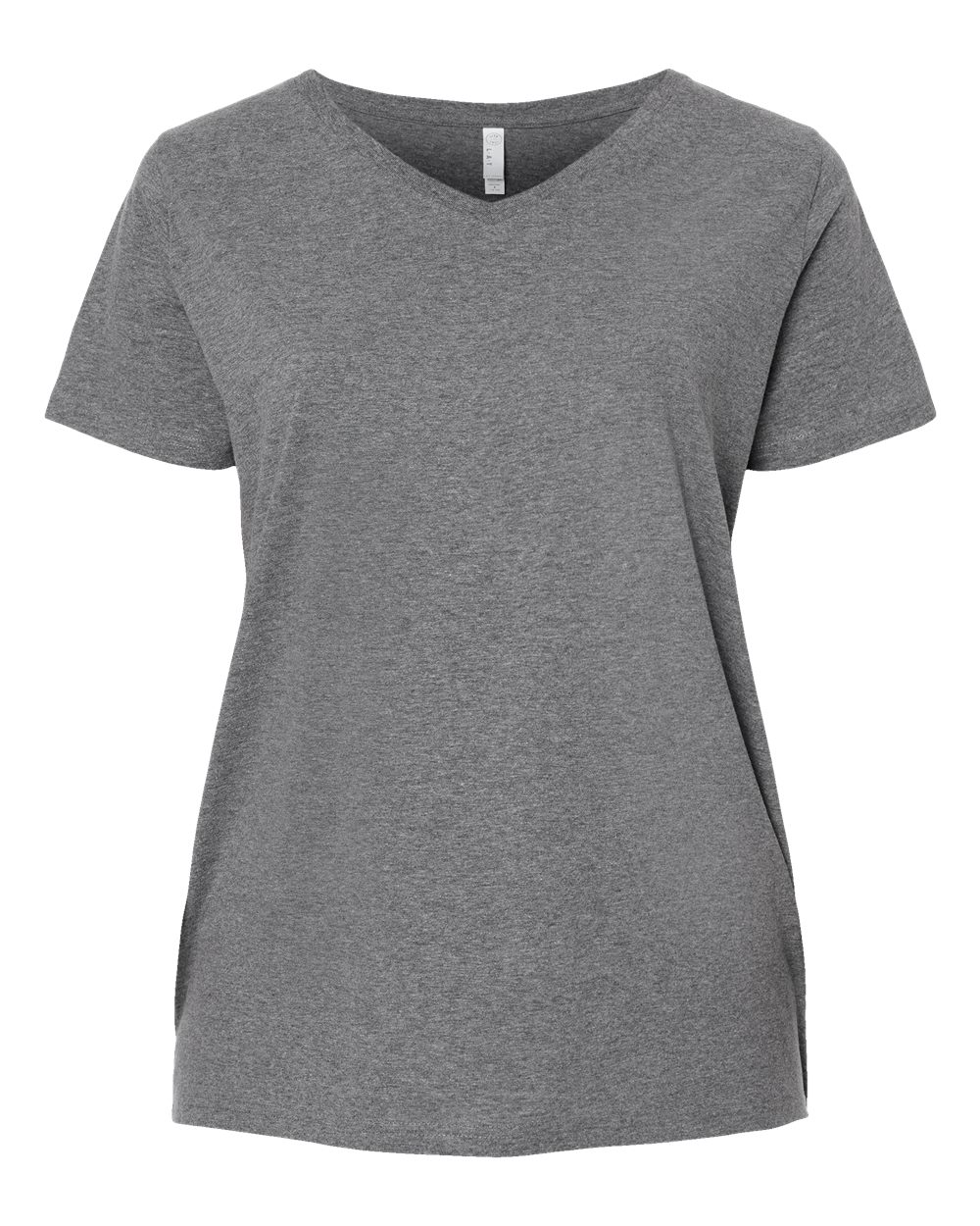 Women's Curvy Collection Fine Jersey V-Neck Tee - 3817 38