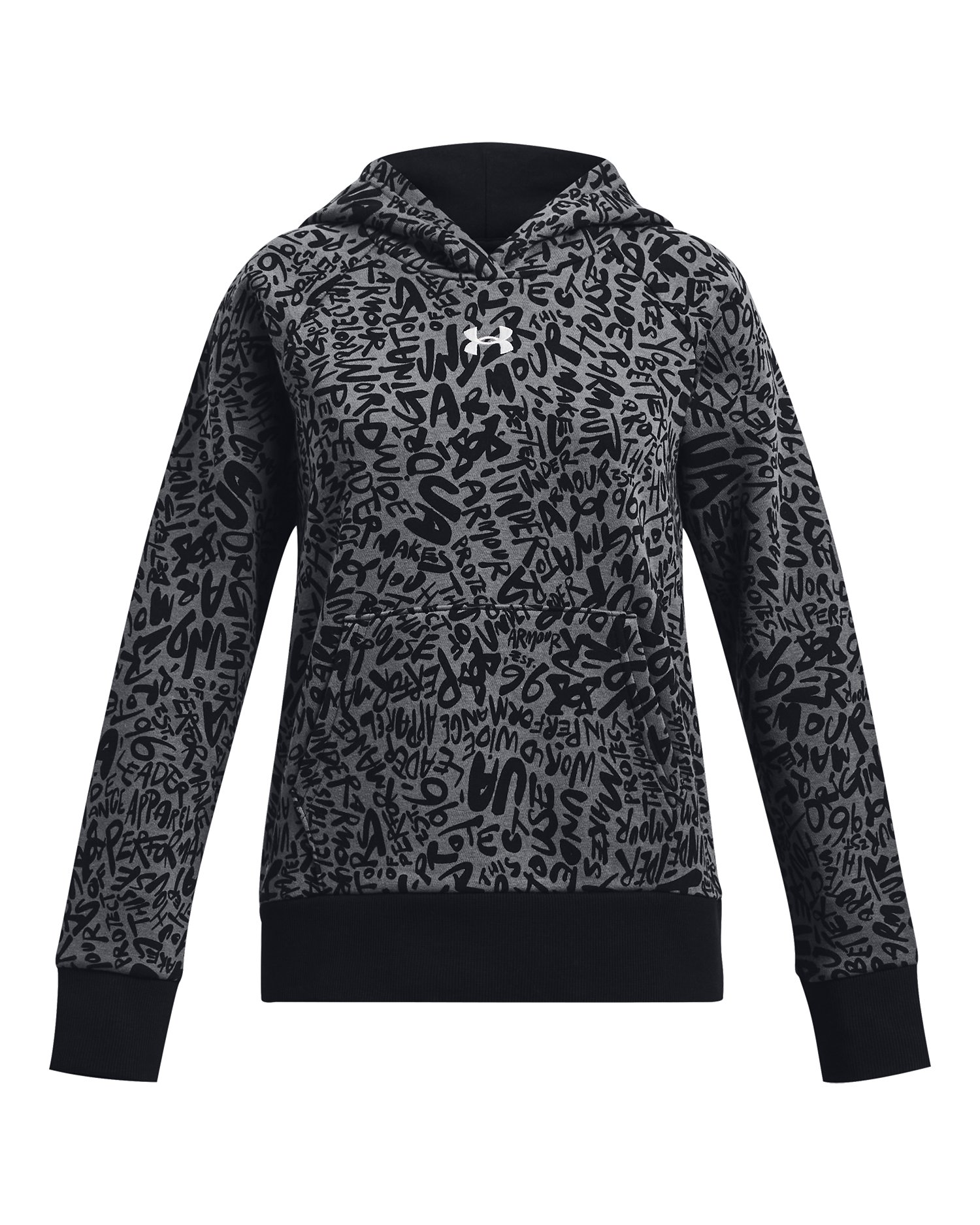 UA Rival Fleece Printed Girls' Hoodie, custom hoodie or sweatshirt with logo imprint 5