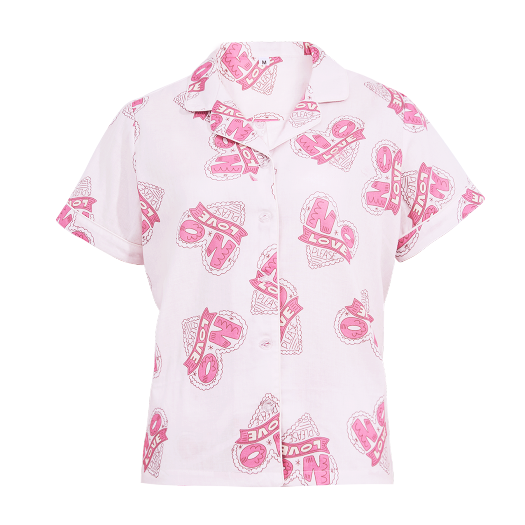 100% Cotton Double-Gauze Short Sleeve Pajamas Set 4