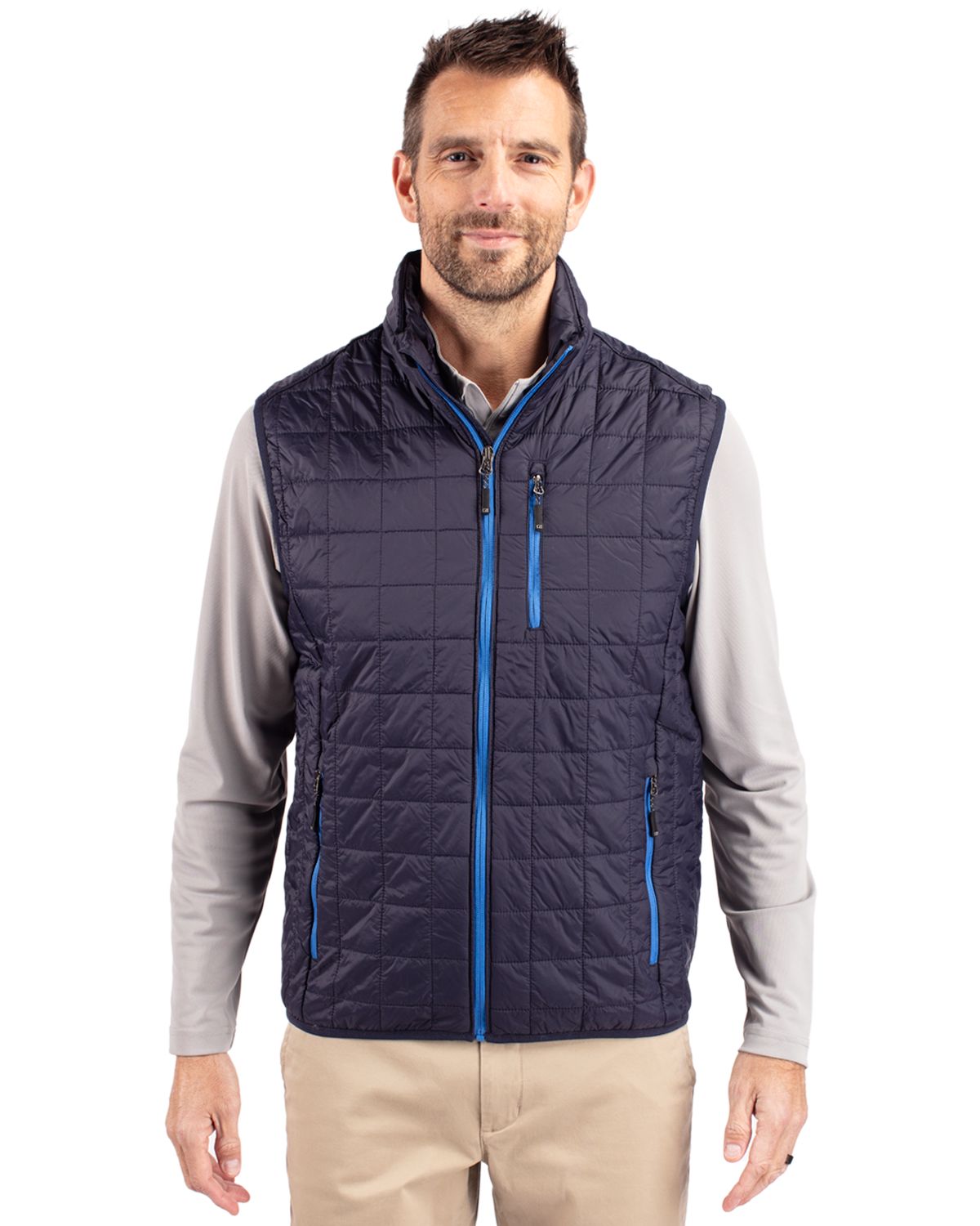 Cutter & Buck Rainier Recycled Insulated Puffer Mens Full Zip Vest 3