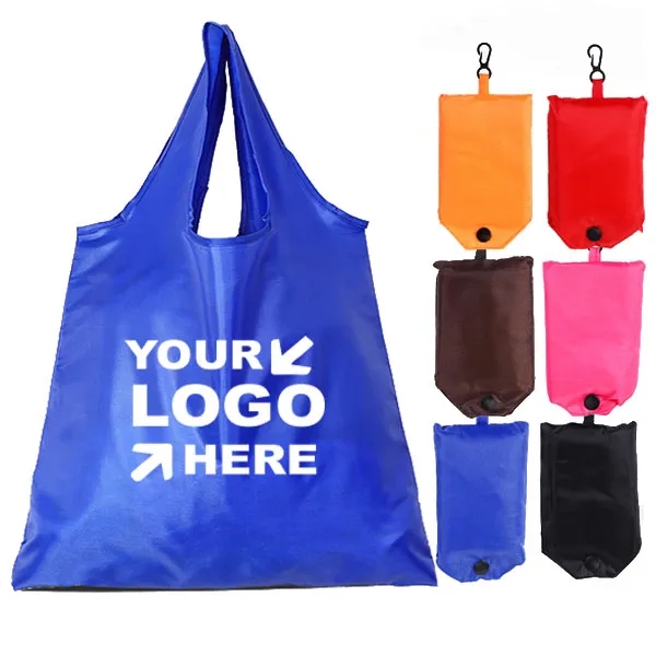 Large Santorini RPET Foldaway Shopping Tote Bag 1