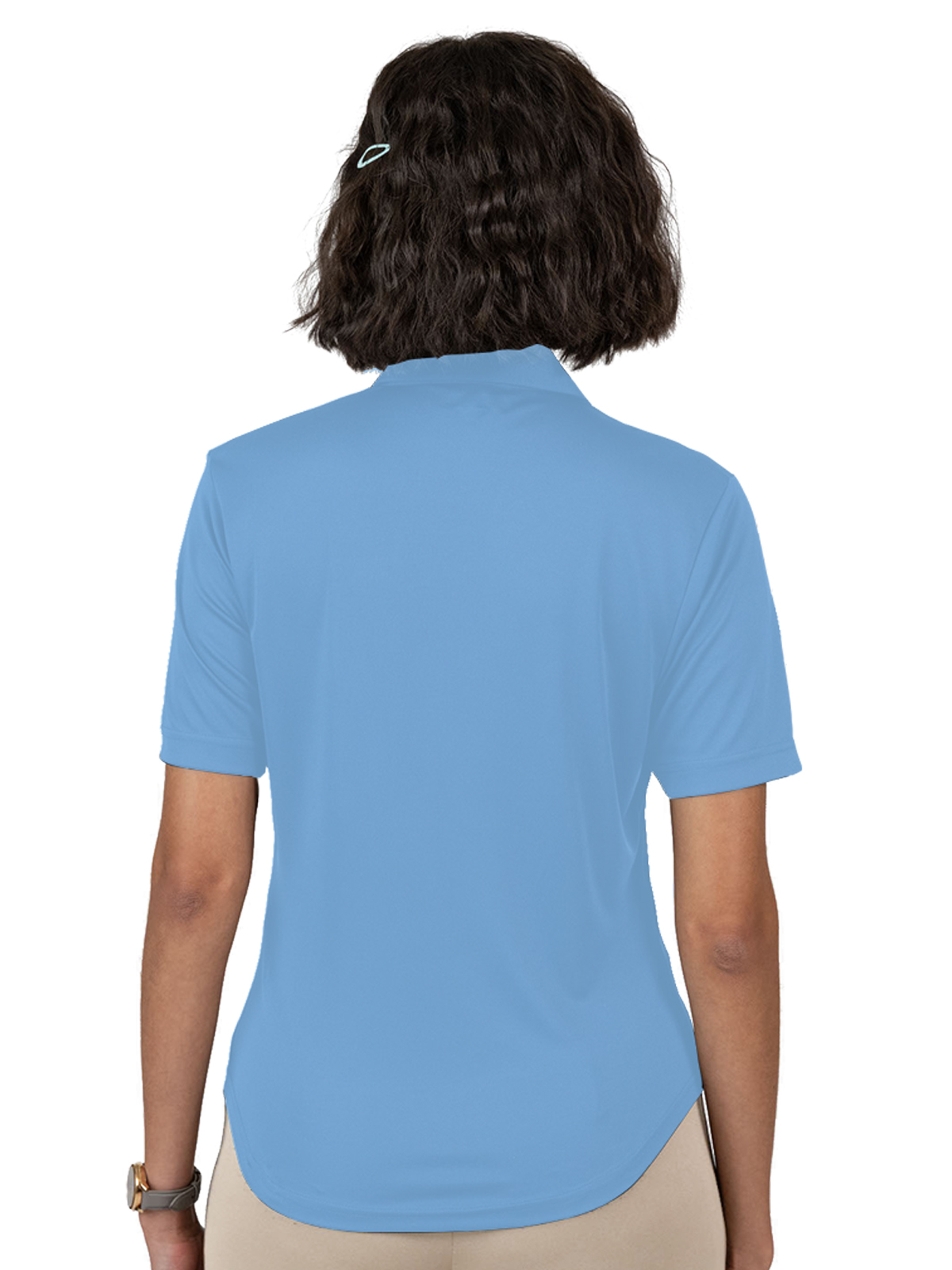 Blue Generation - Women's Pocketless Bonded Collar Dress Polo 11