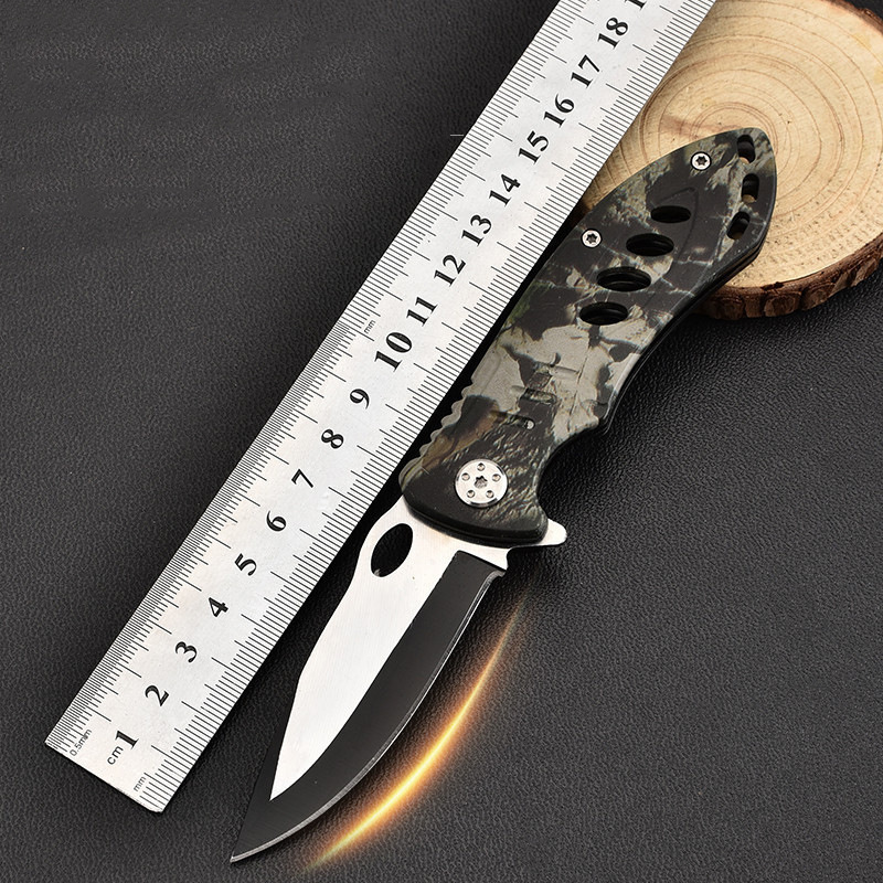 Camouflage Stainless Steel Folding Pocket Knife 3