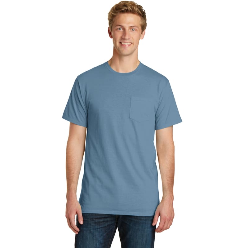 Port & Company Beach Wash Garment-Dyed Pocket Tee. 39