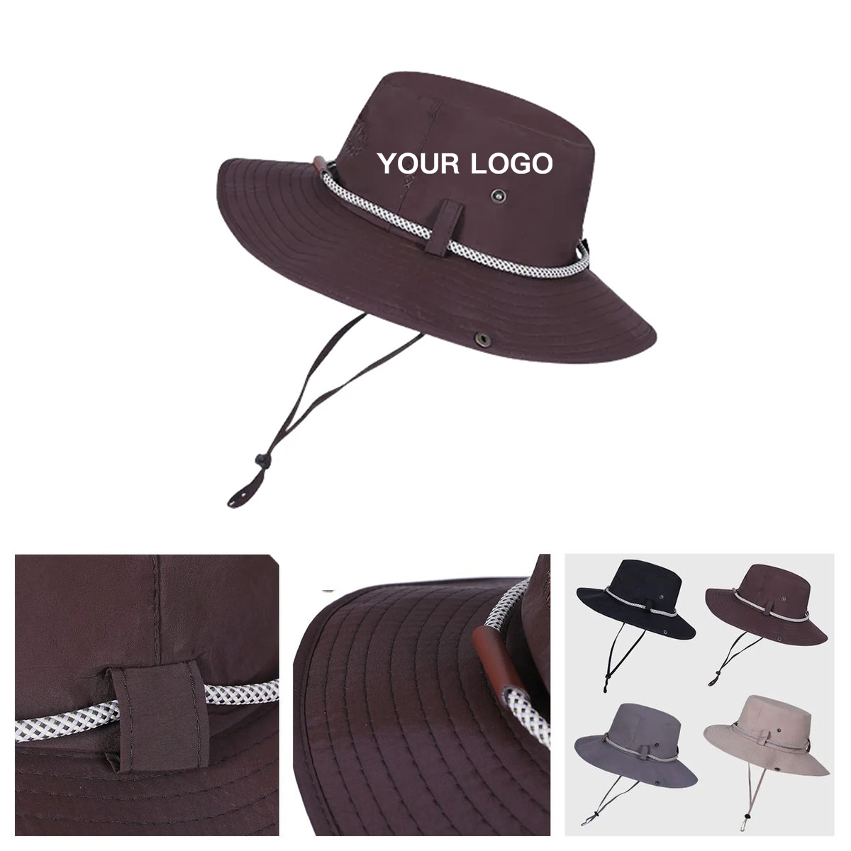 Wide Brim Cowboy Hat For Hiking And Fishing 3
