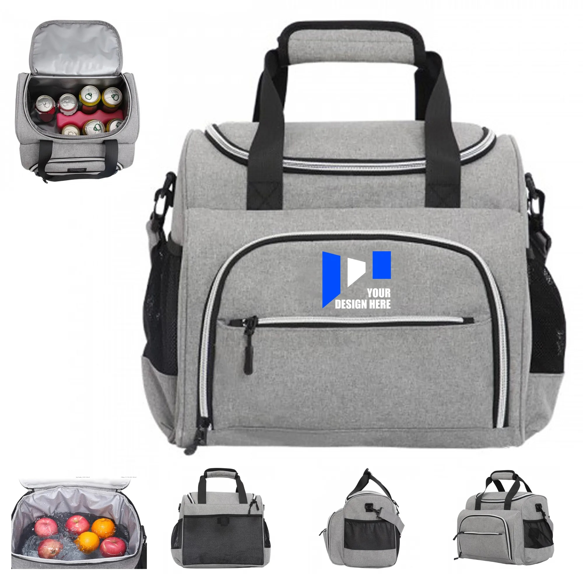 PEVA Insulated Cooler Bag w/ Strap 7