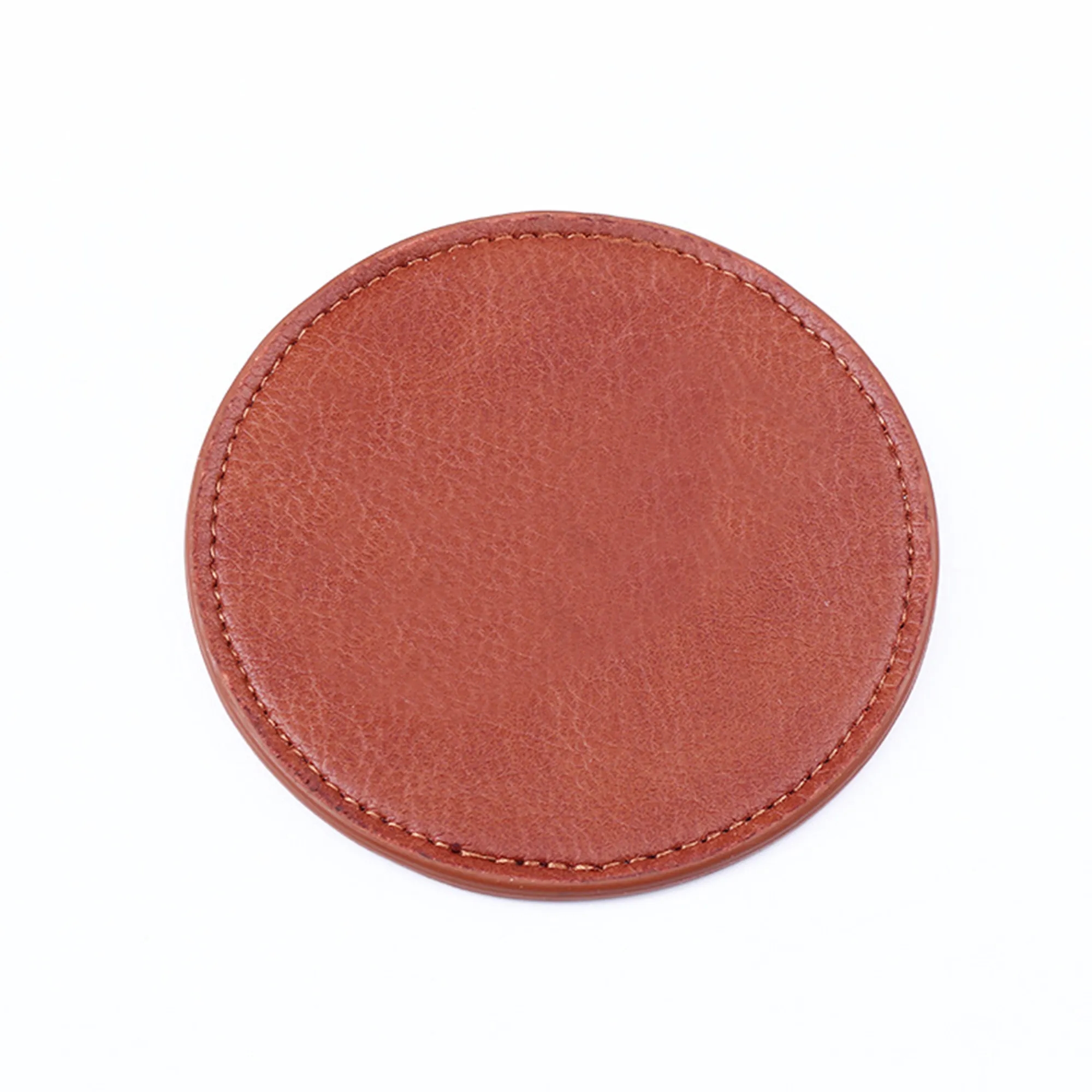 Round Pu Leather Coaster MOQ50pcs 1