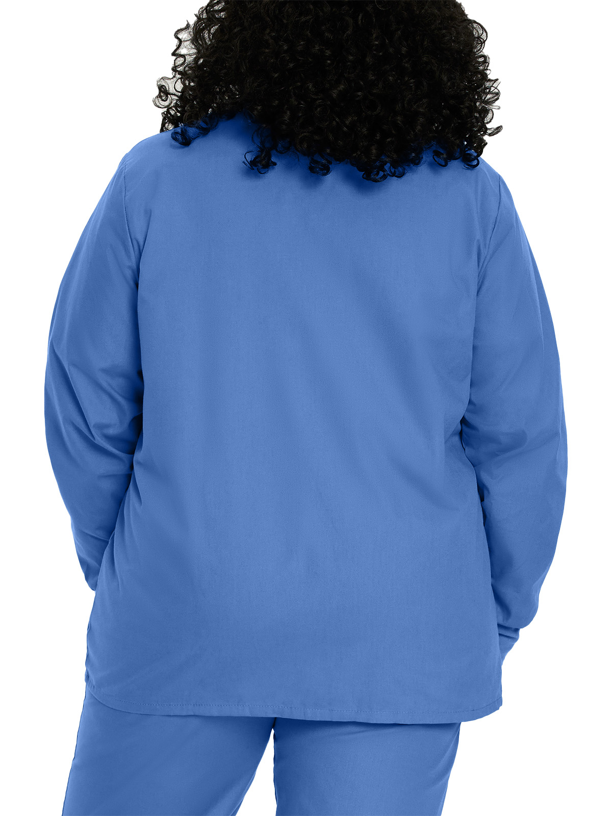 Landau - Essentials - Women's Four-Pocket Crew Neck Warm-Up Jacket 49