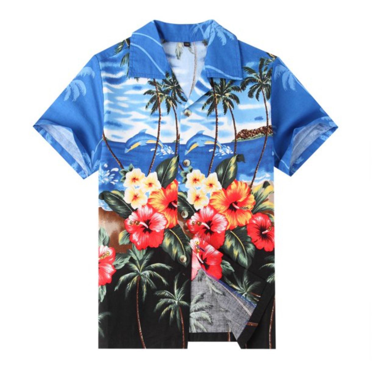Youth 135G 4-Way Stretch Breathable UV resistant Hawaiian Shirts 2
