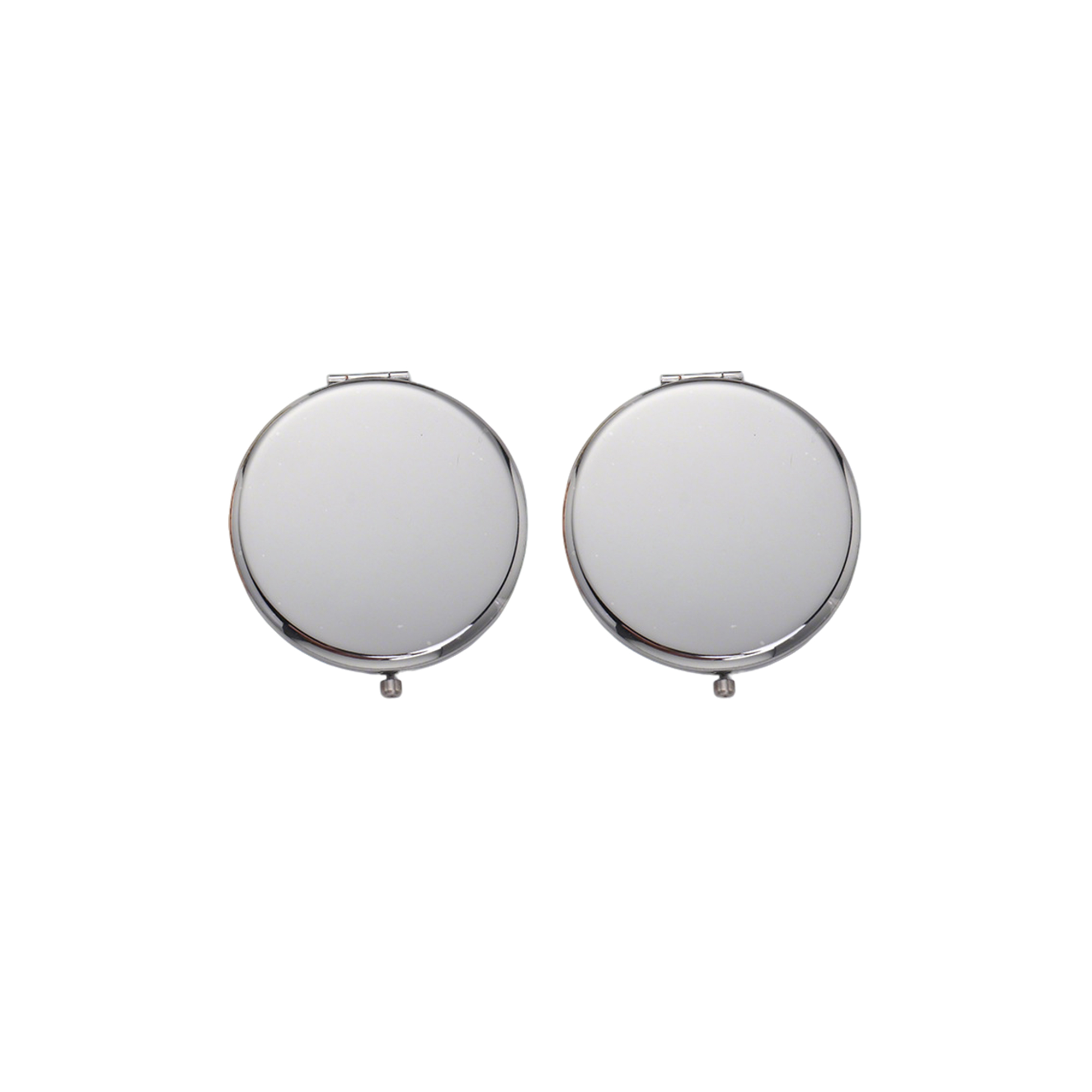 Metal Glass Compact Makeup Mirror, custom ruler with logo imprint 4