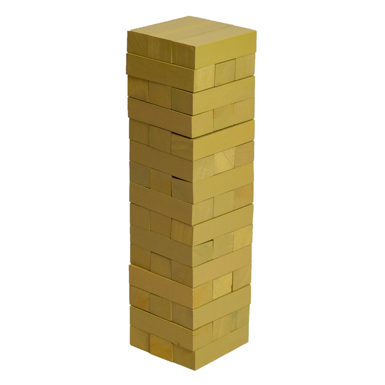 Tabletop Toppling Tower Blocks Game 1 Custom Color Finish