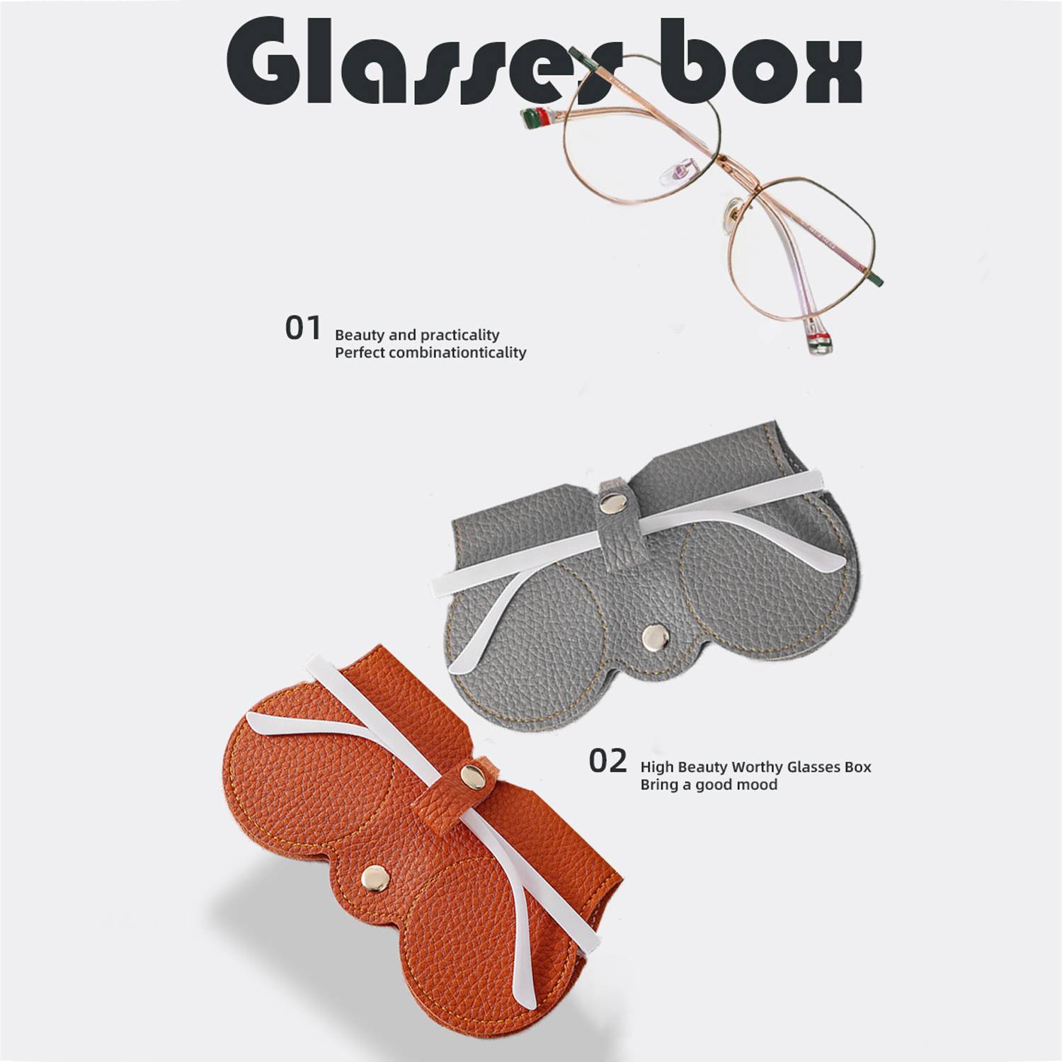 Soft PU Leather Sunglasses Bag 3