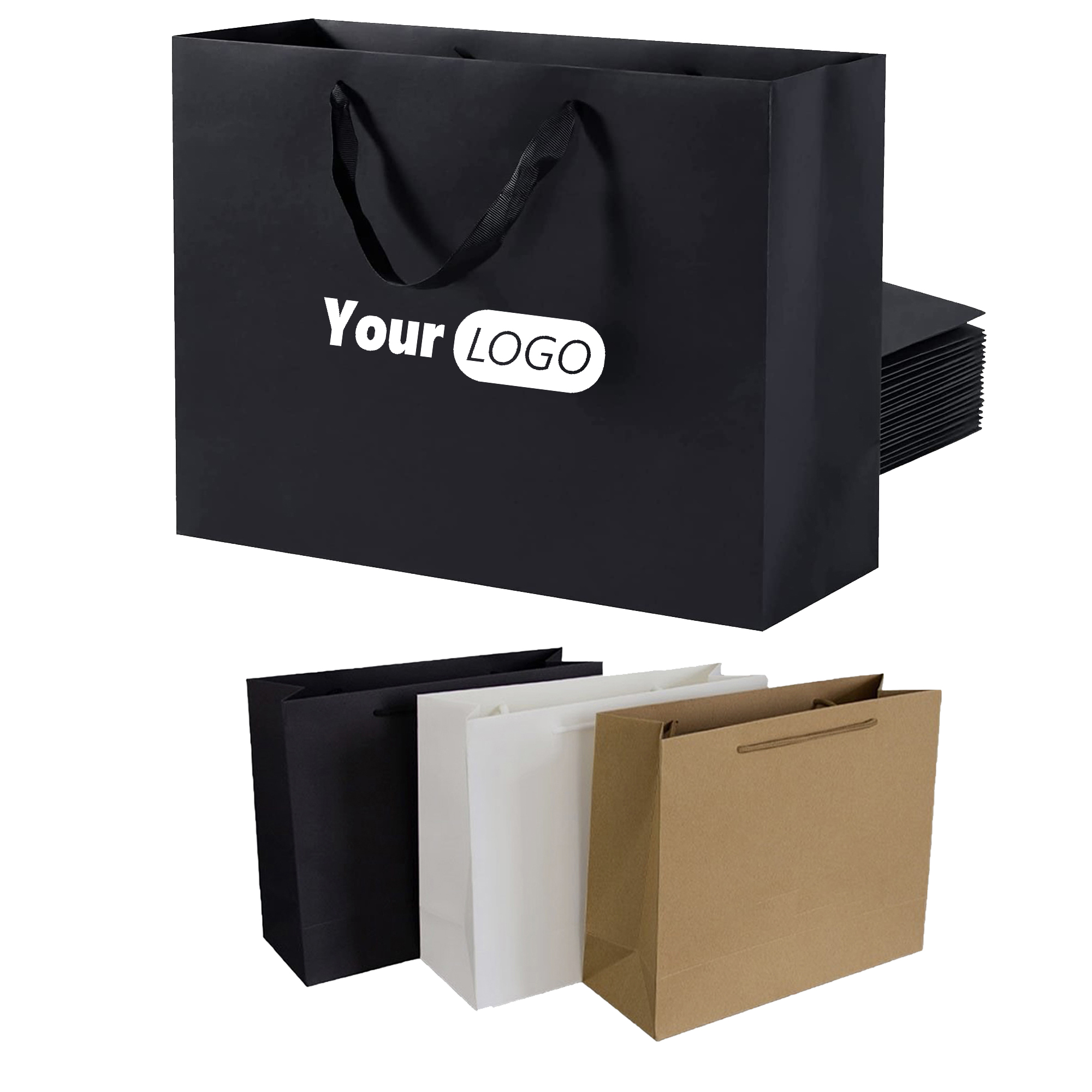 Customizable Horizontal Cardstock Tote Bag 4