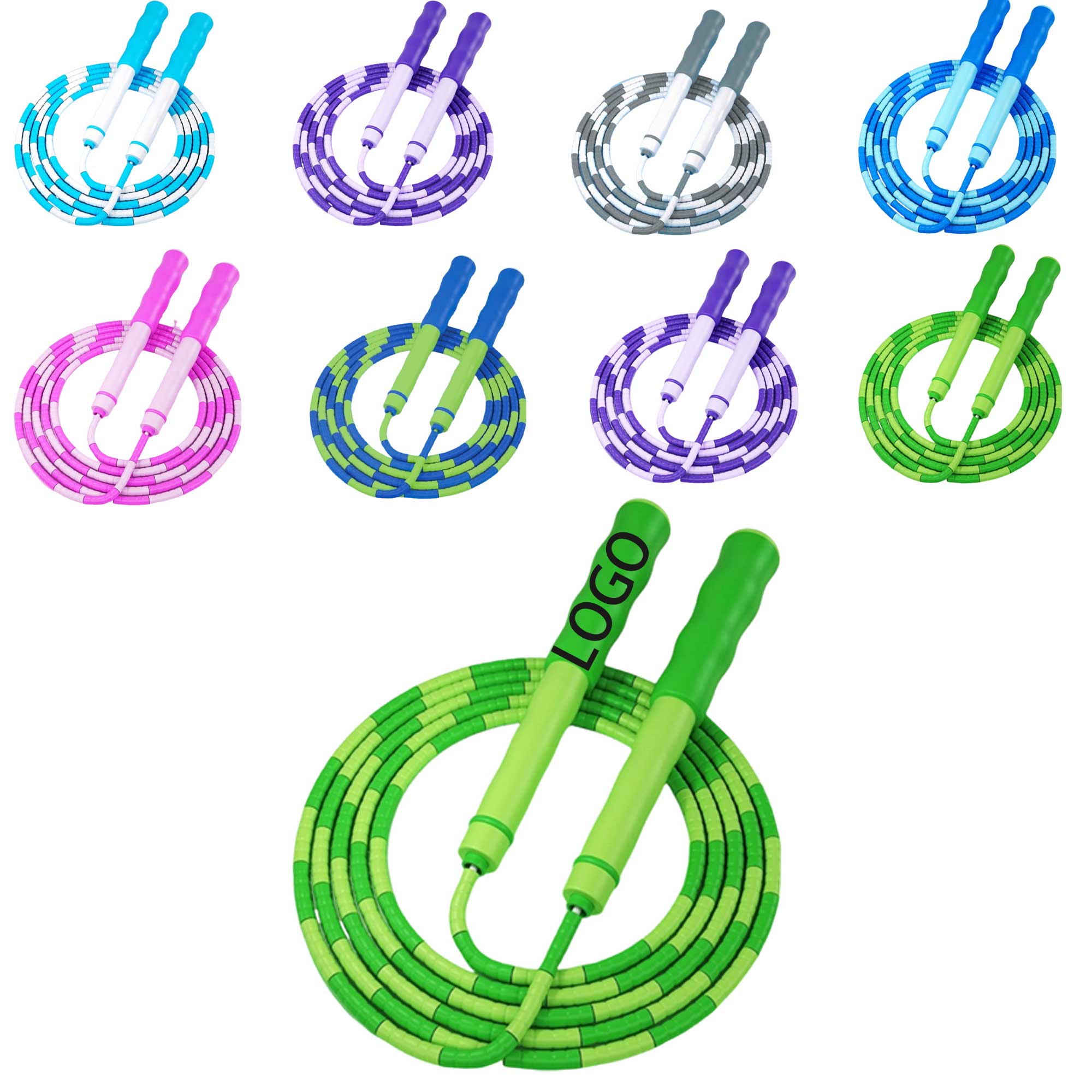 Adjustable Beaded Soft Skipping Rope 1