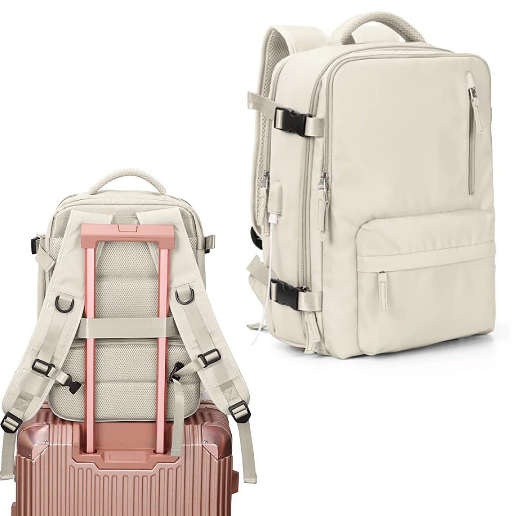 Travel Backpack With USB Charging Port 2
