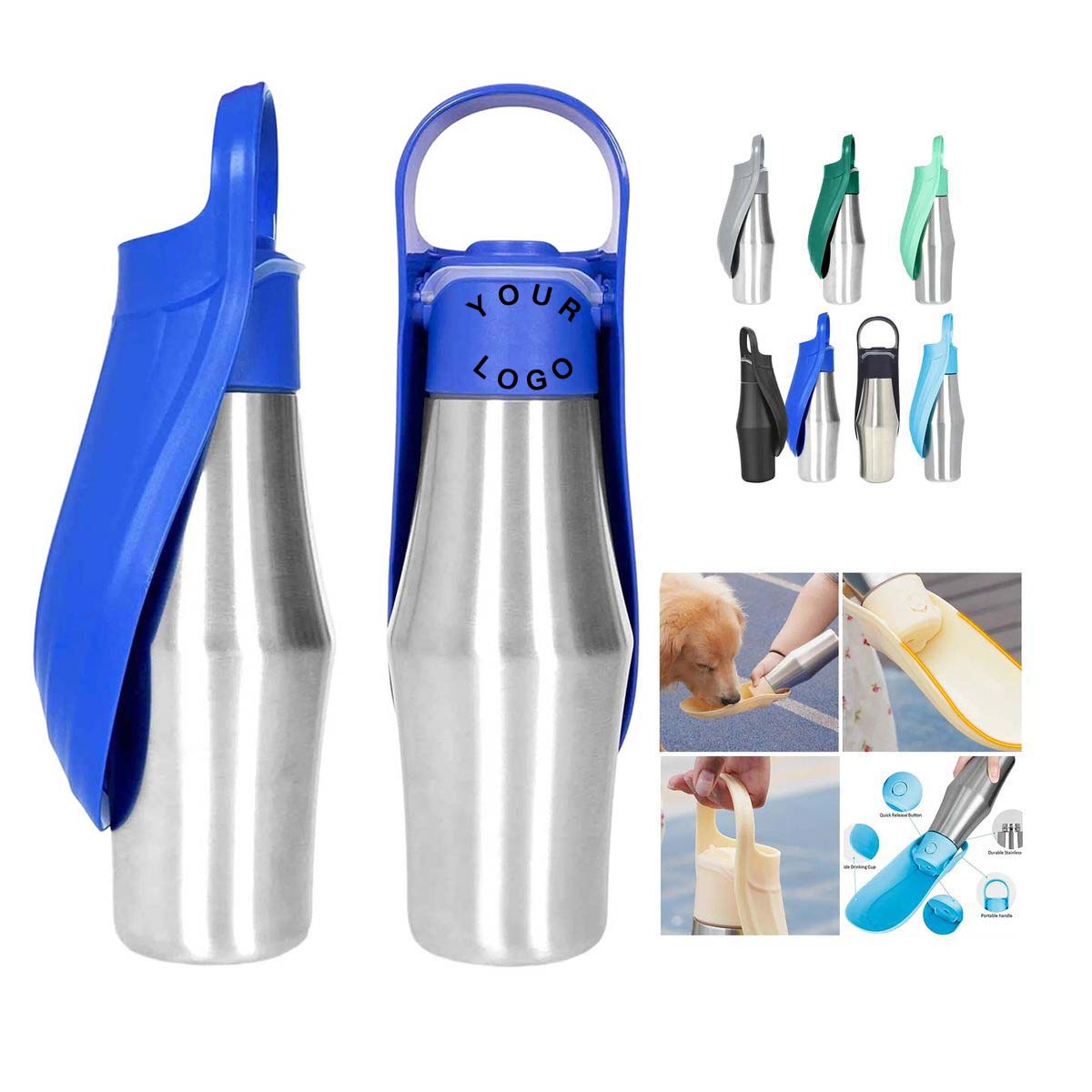 Portable Pet Water Bottle with Insulation Feature 5