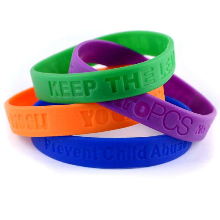 Debossed Silicone Wristband - RUSH 9