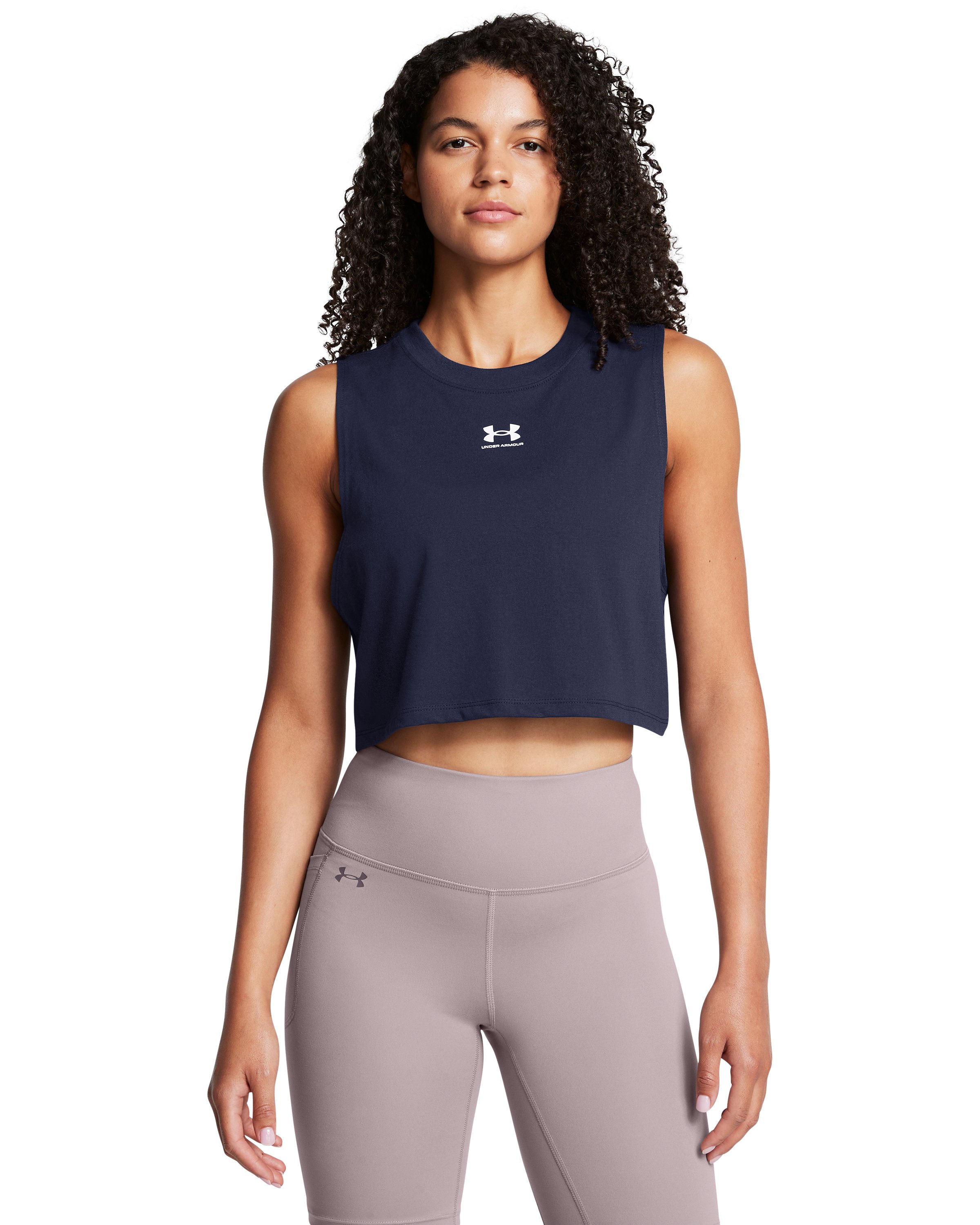 UA Cropped Logo Women's Tank 4