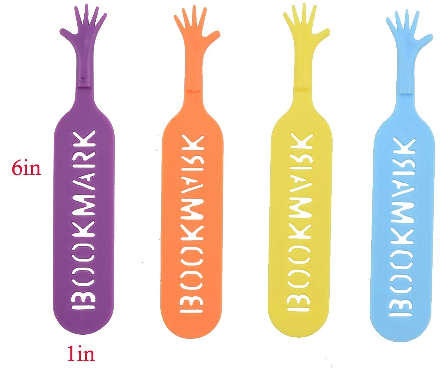 Silicone Hand Shape Finger Bookmarks 1