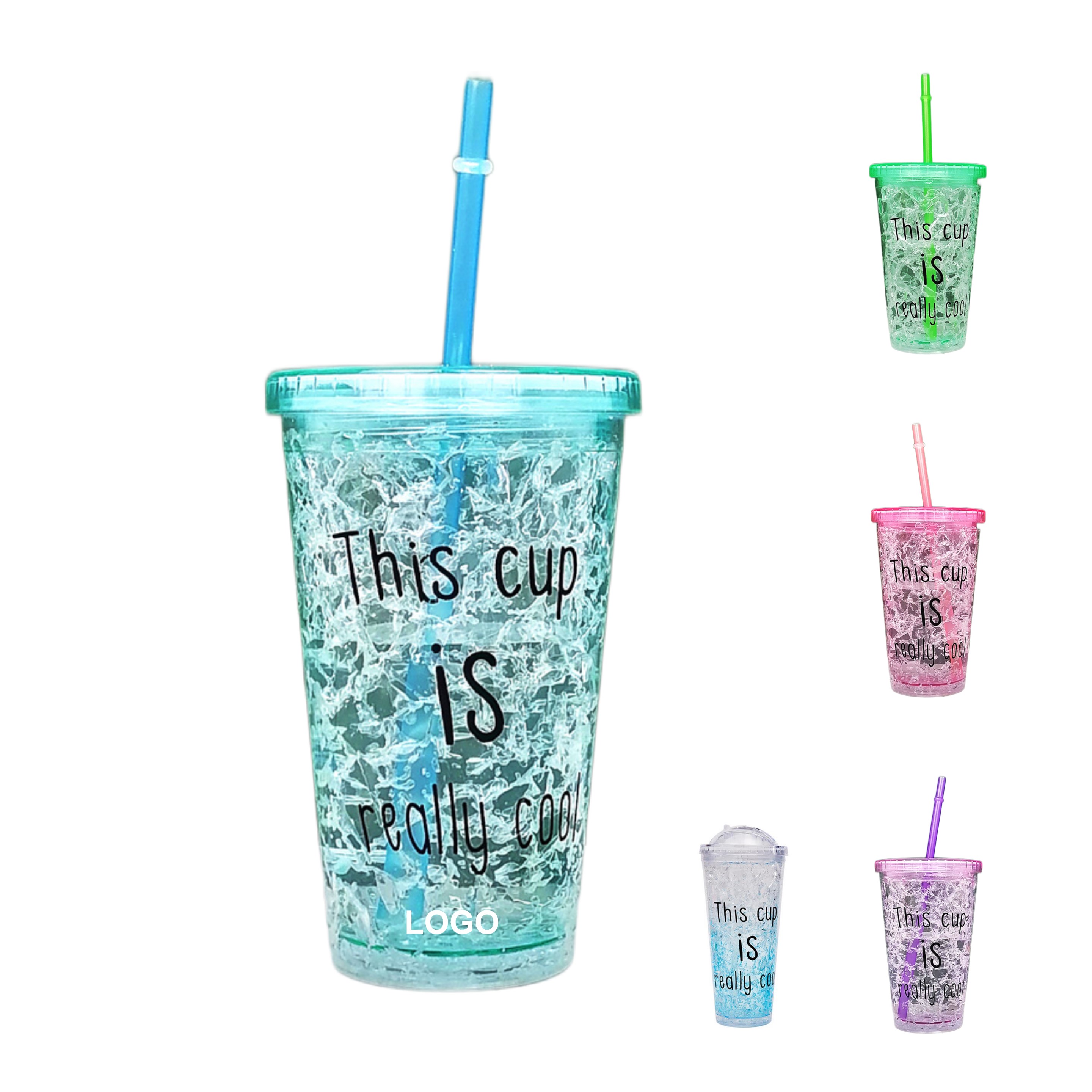 15.2oz Double Wall Tumbler with Straw and Lid (direct import) 1