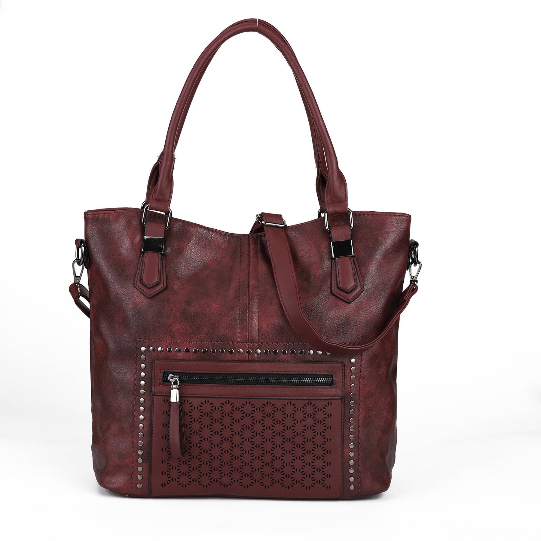 PU Top Handle Bags with Rivet Multi 5