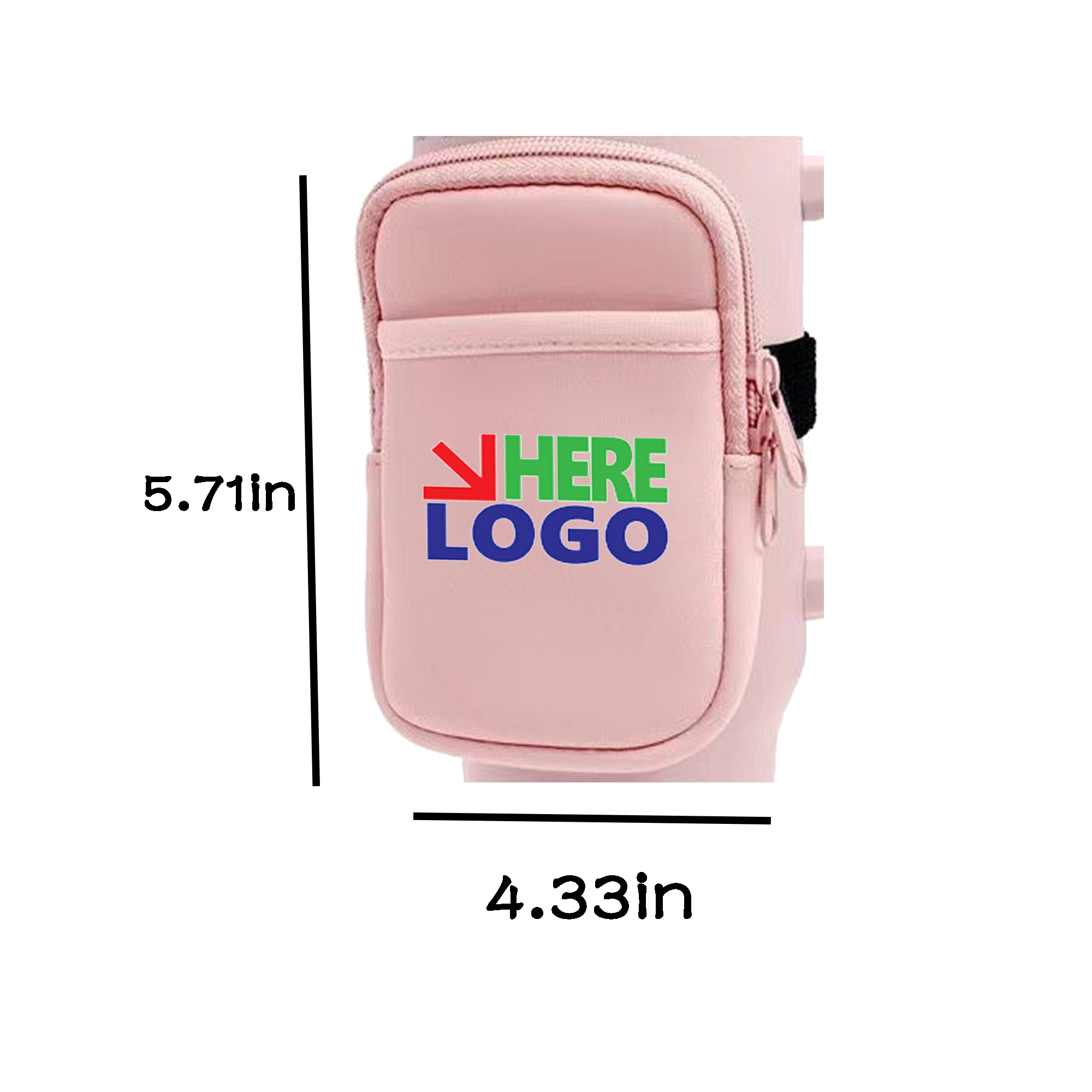 MOQ 20 PCS Zippered Drinkware Pouch 2