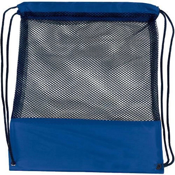 Customizable Mesh Drawstring Backpack 7