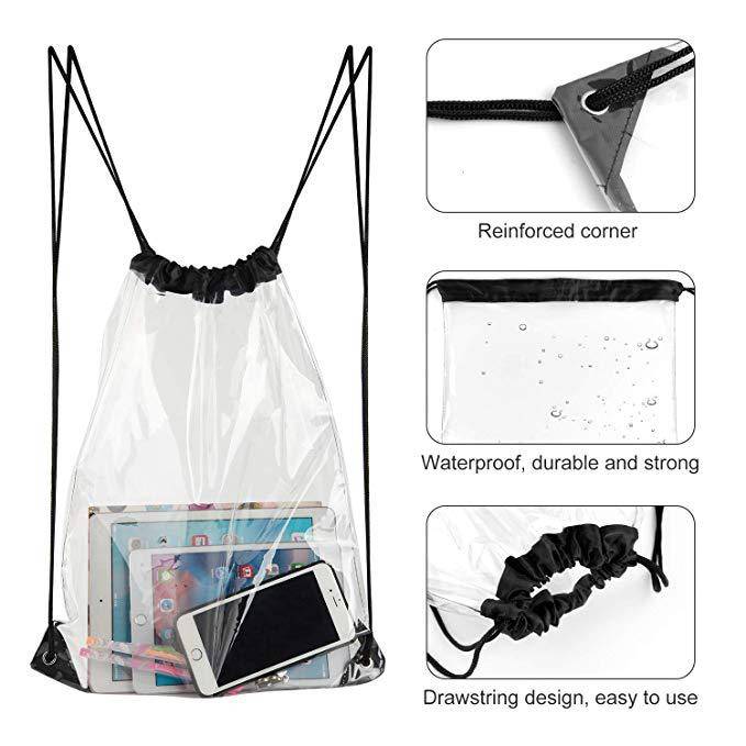 PVC Clear Drawstring Backpack 6