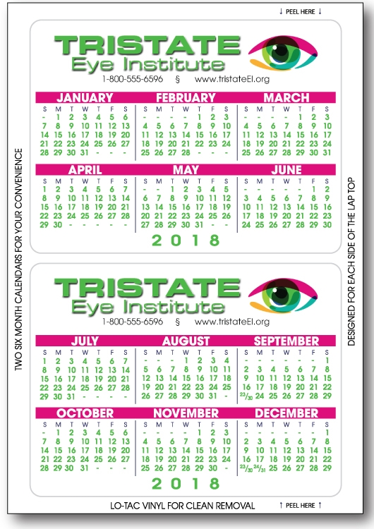 Kwik-Stik Year-at-a-Glance Full-Color Laptop Calendar 2