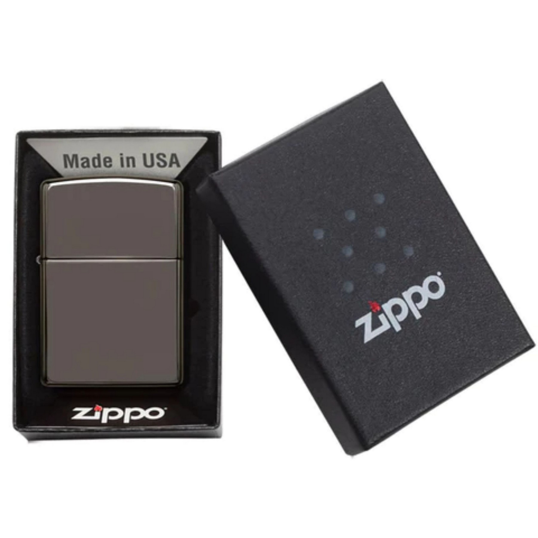 Genuine Zippo windproof lighter - Black Ice 4