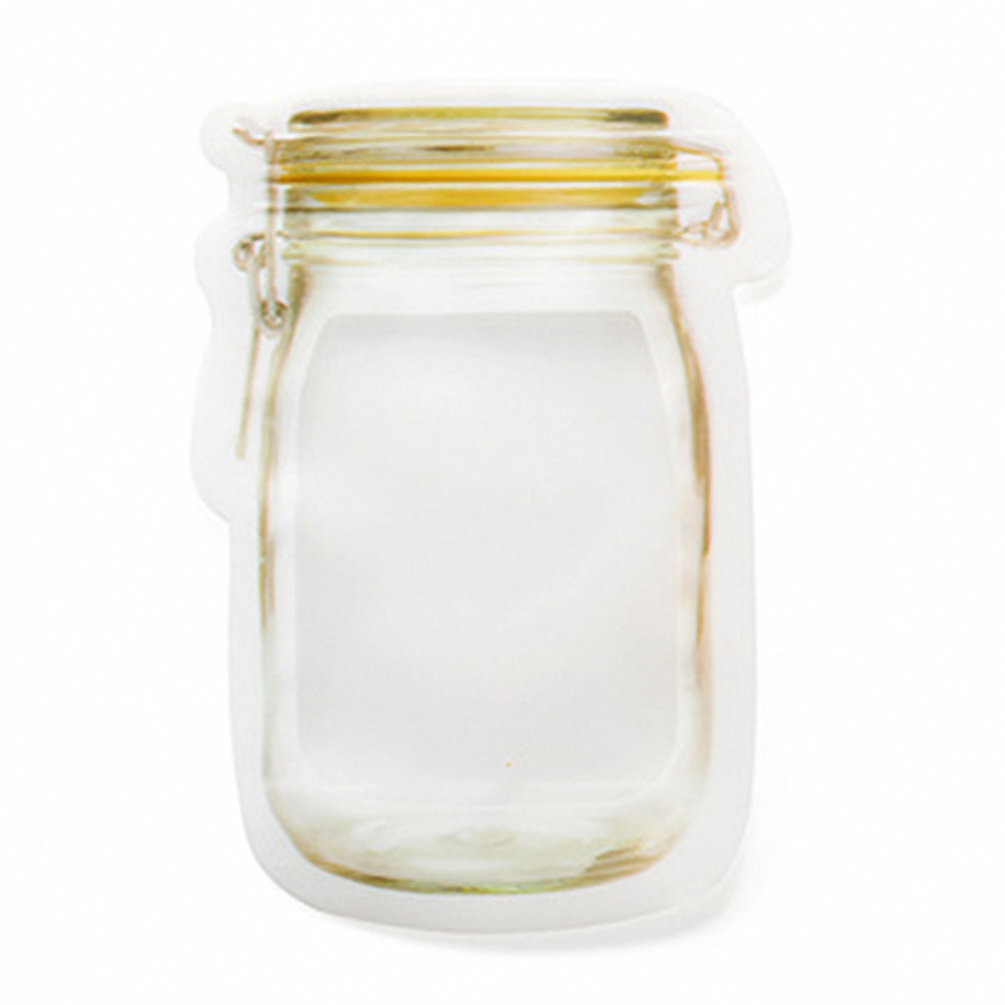 Jar Shaped Zip-Lock Food Storage Bag 5.91" x 3.74" 1