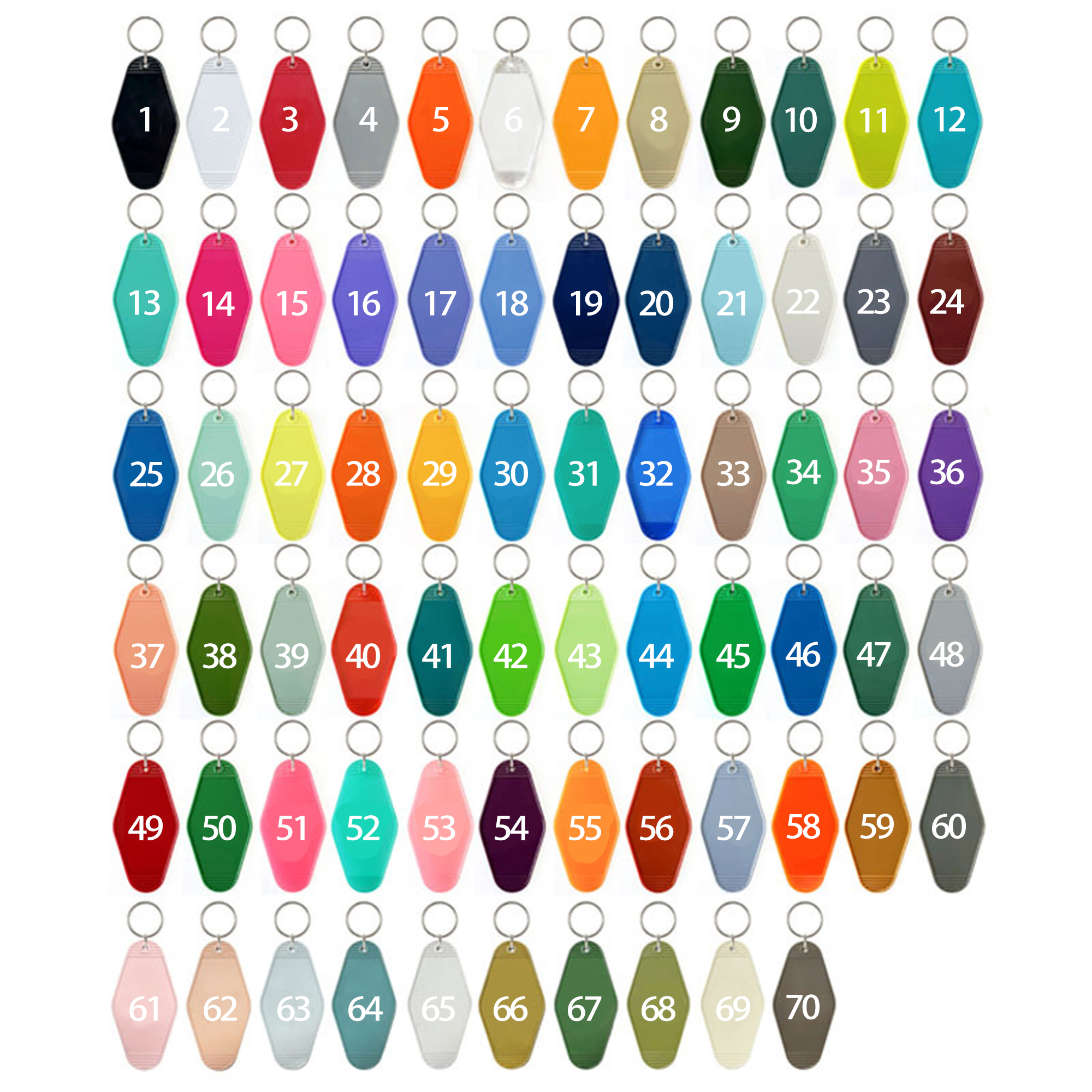 Vintage Plastic Motel Key Tag  MOQ100 4