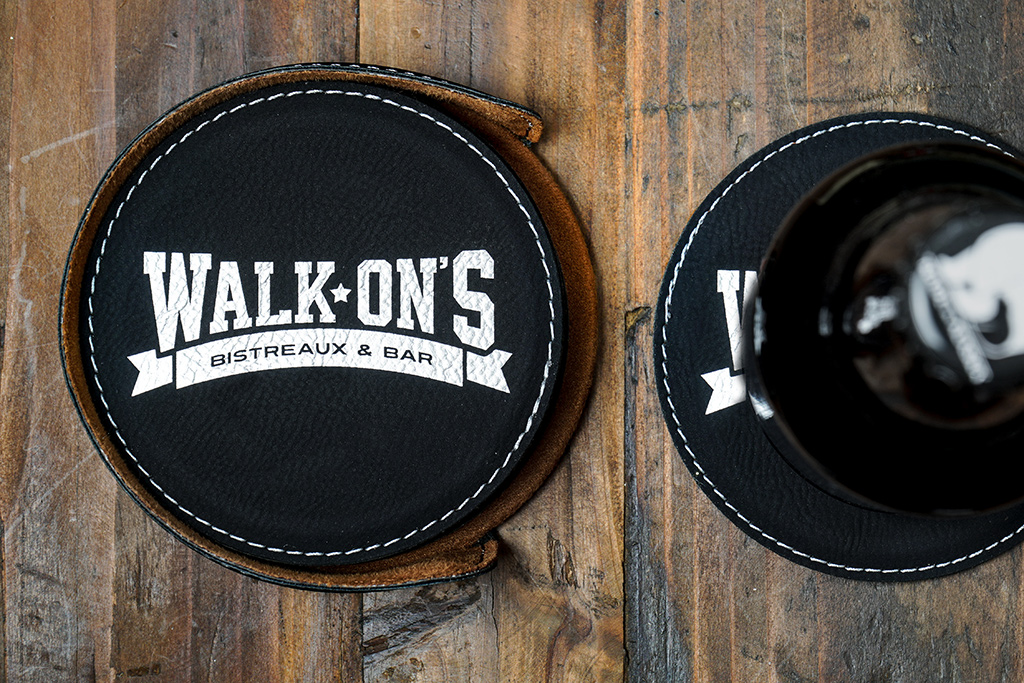 Leatherette 6-Coaster Set 2