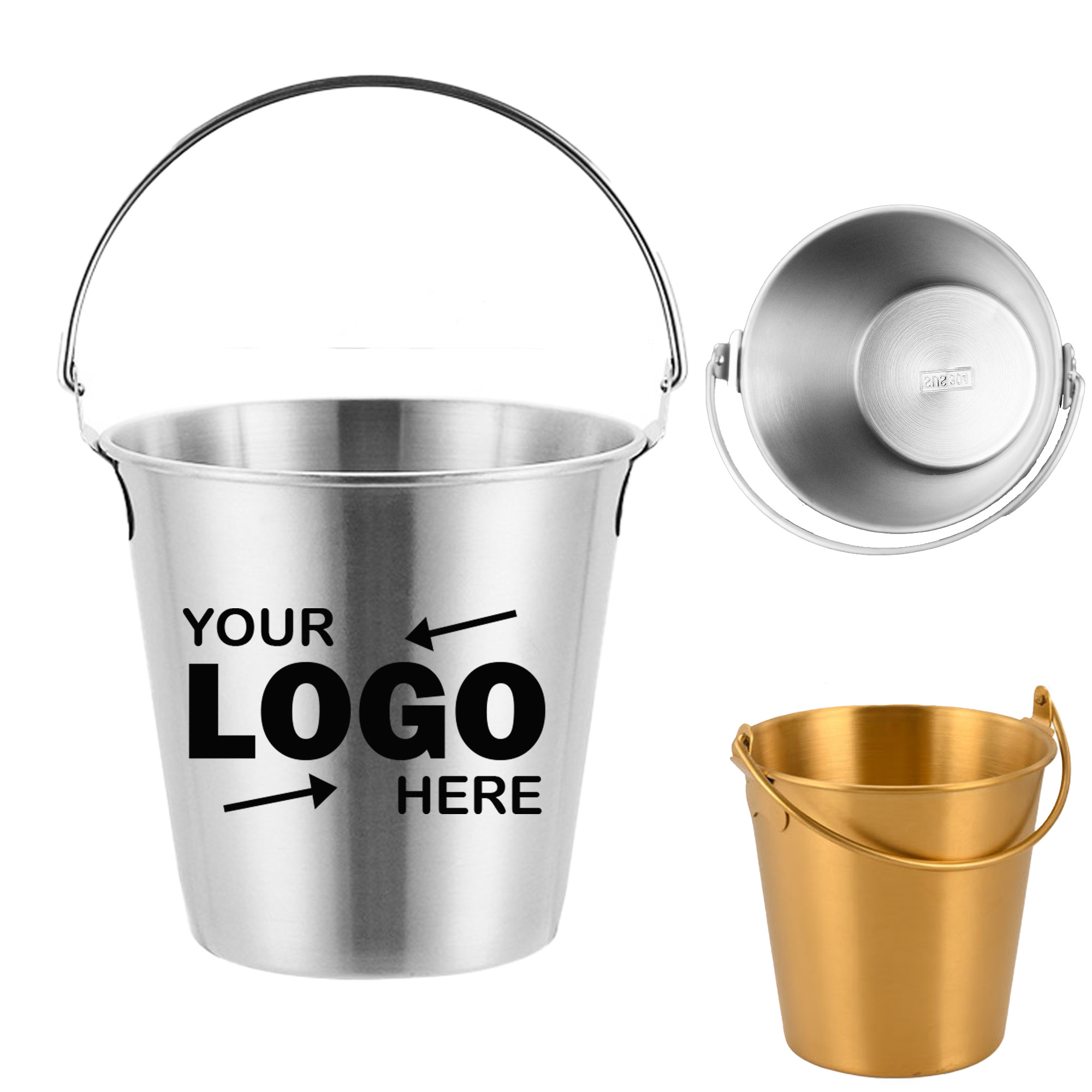 Festival Ready Large Capacity Ice Bucket with Handle 3