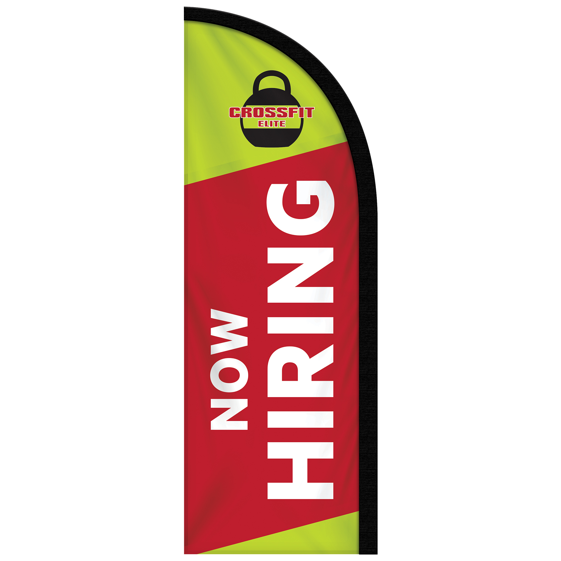 6' Double Sided Custom Portable Half Drop Banners 13