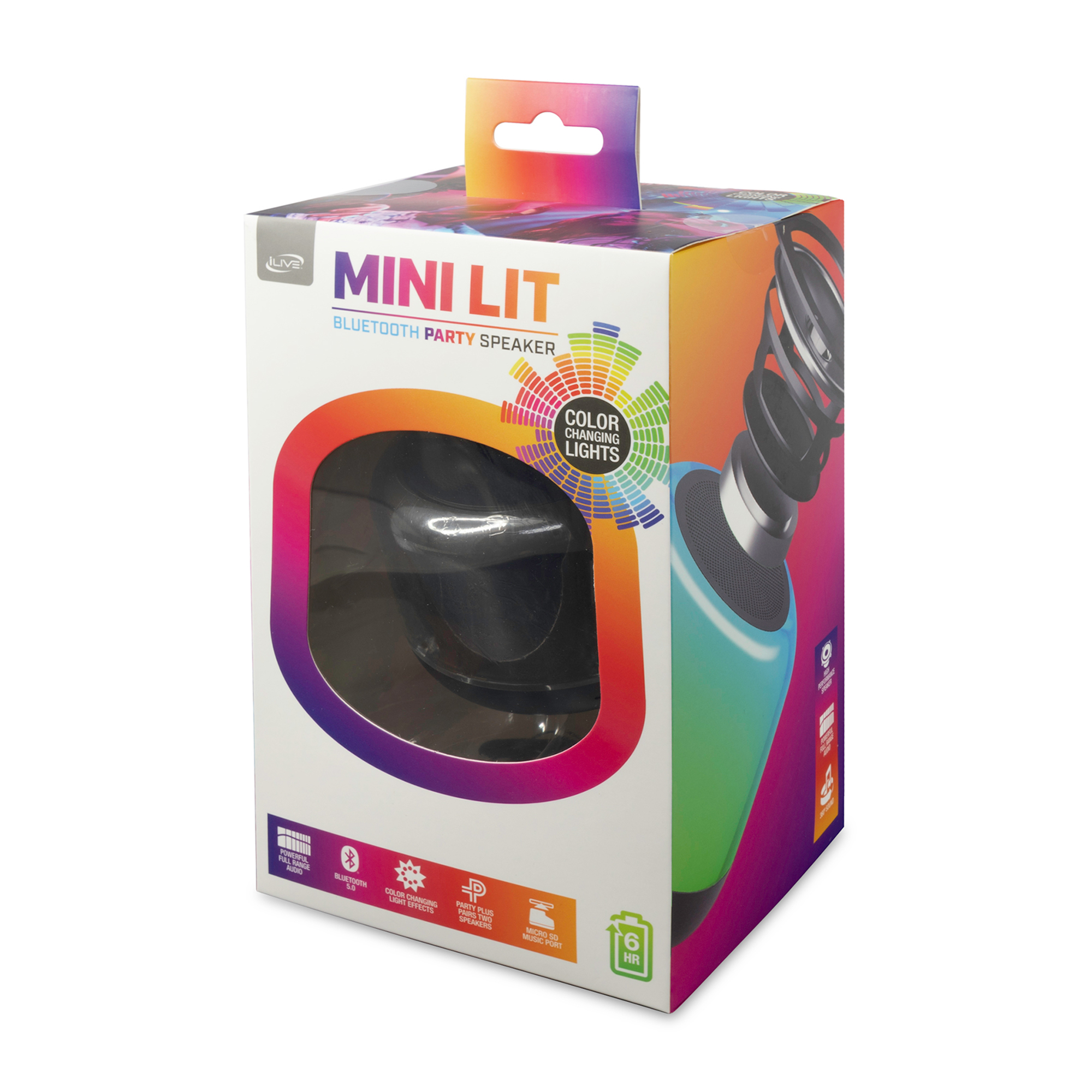 iLive™ Mini Lit Bluetooth Party Speaker 22