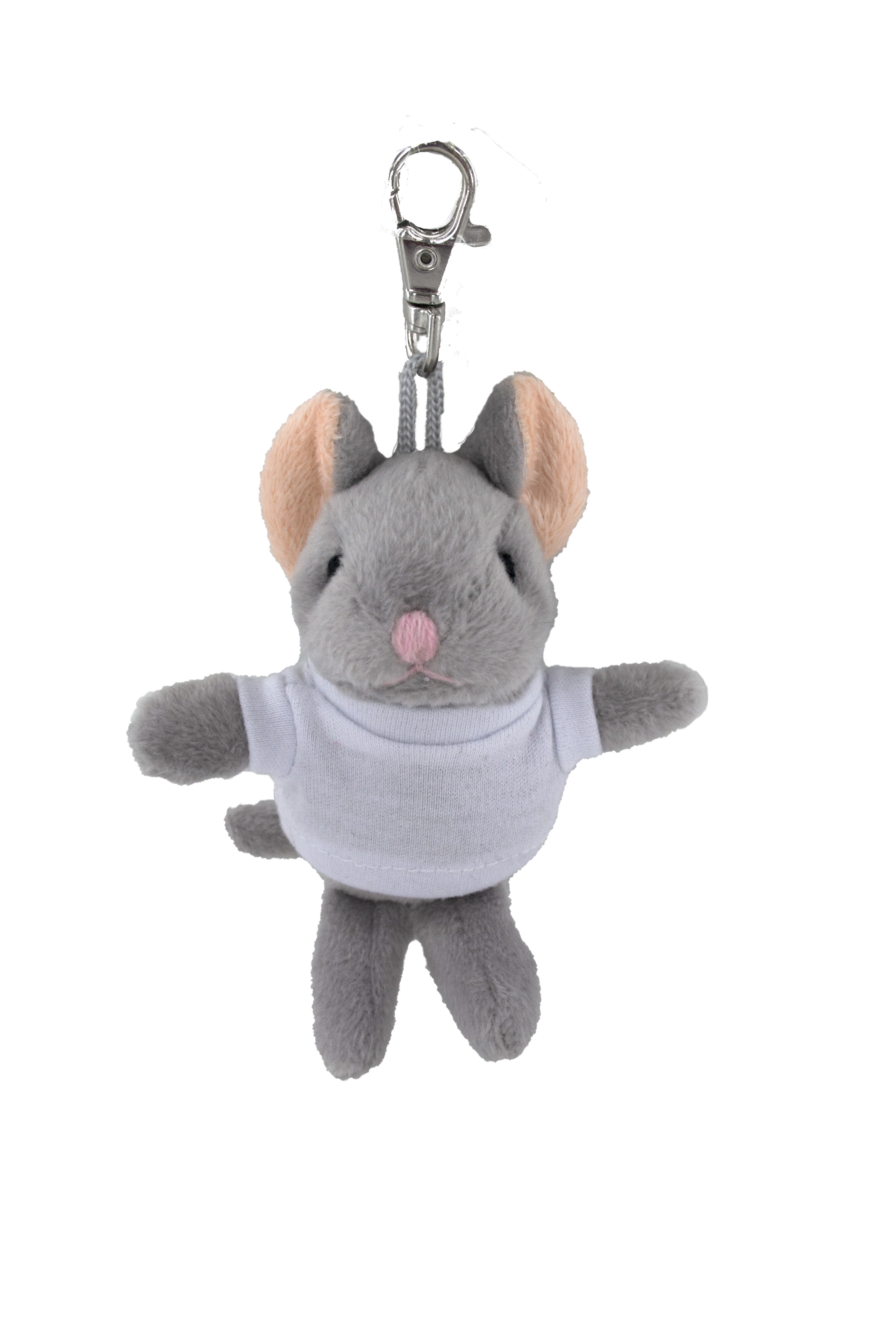 soft plush Mouse keychain with Tee 2