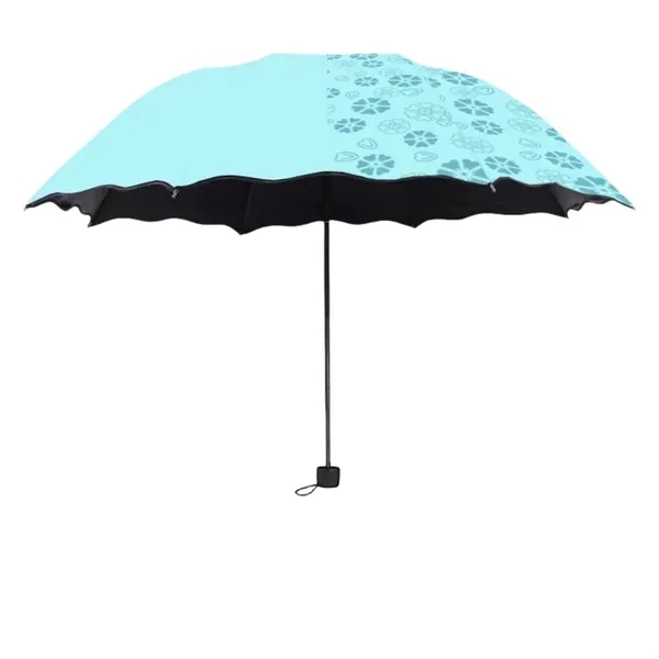 Foldable Color Changing Flower Sun Umbrella with Protection 1