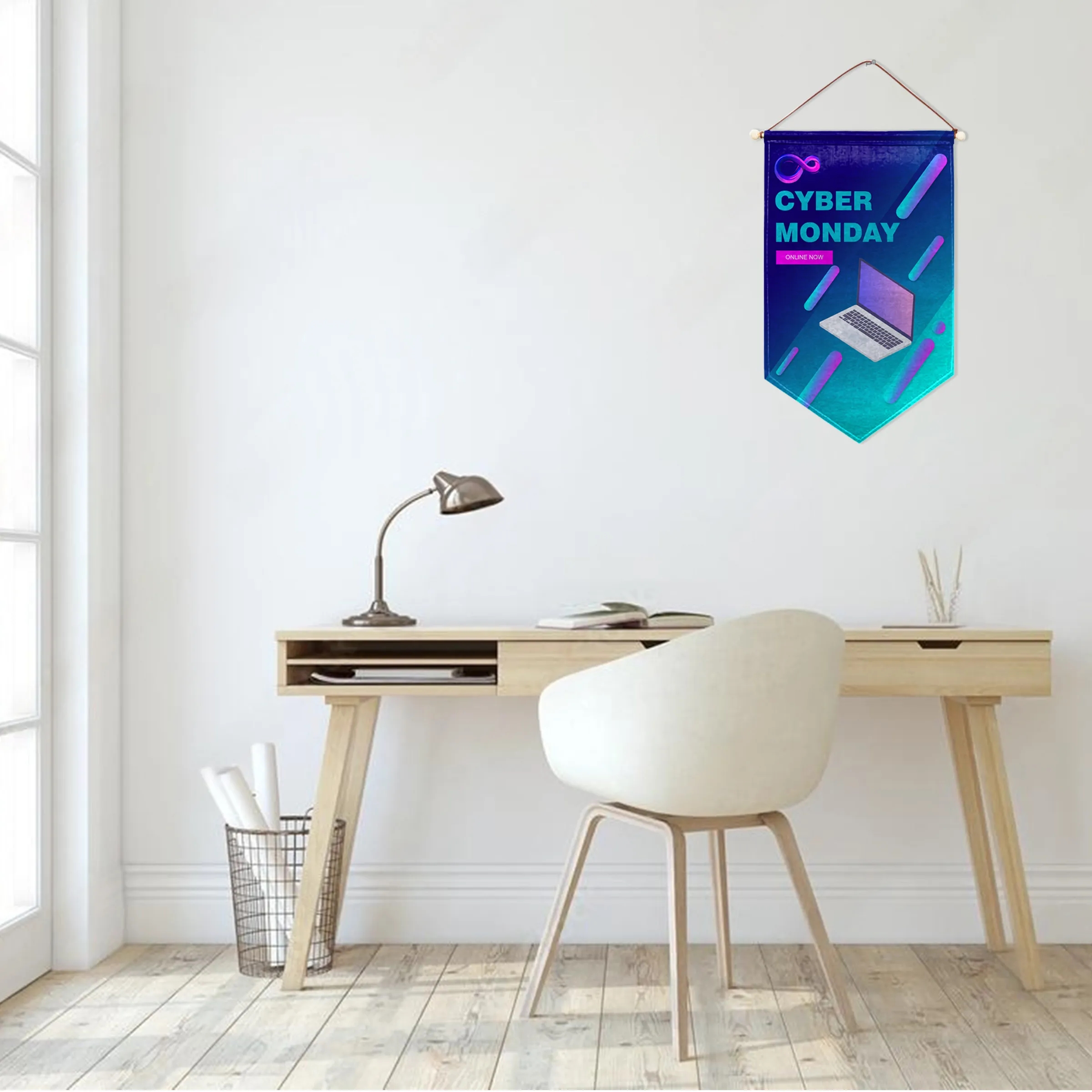 24"x36" Custom Felt Hanging Banner - 1ply 2-Sided 5