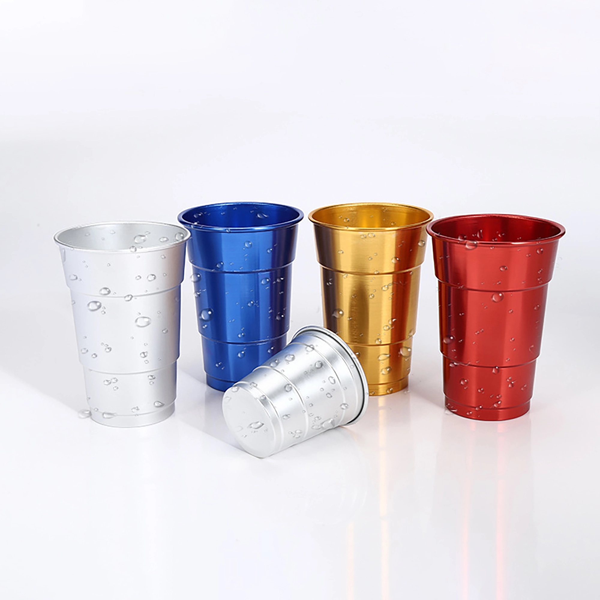 MOQ 100pcs 16oz Outdoor Camping Aluminum Cup 2