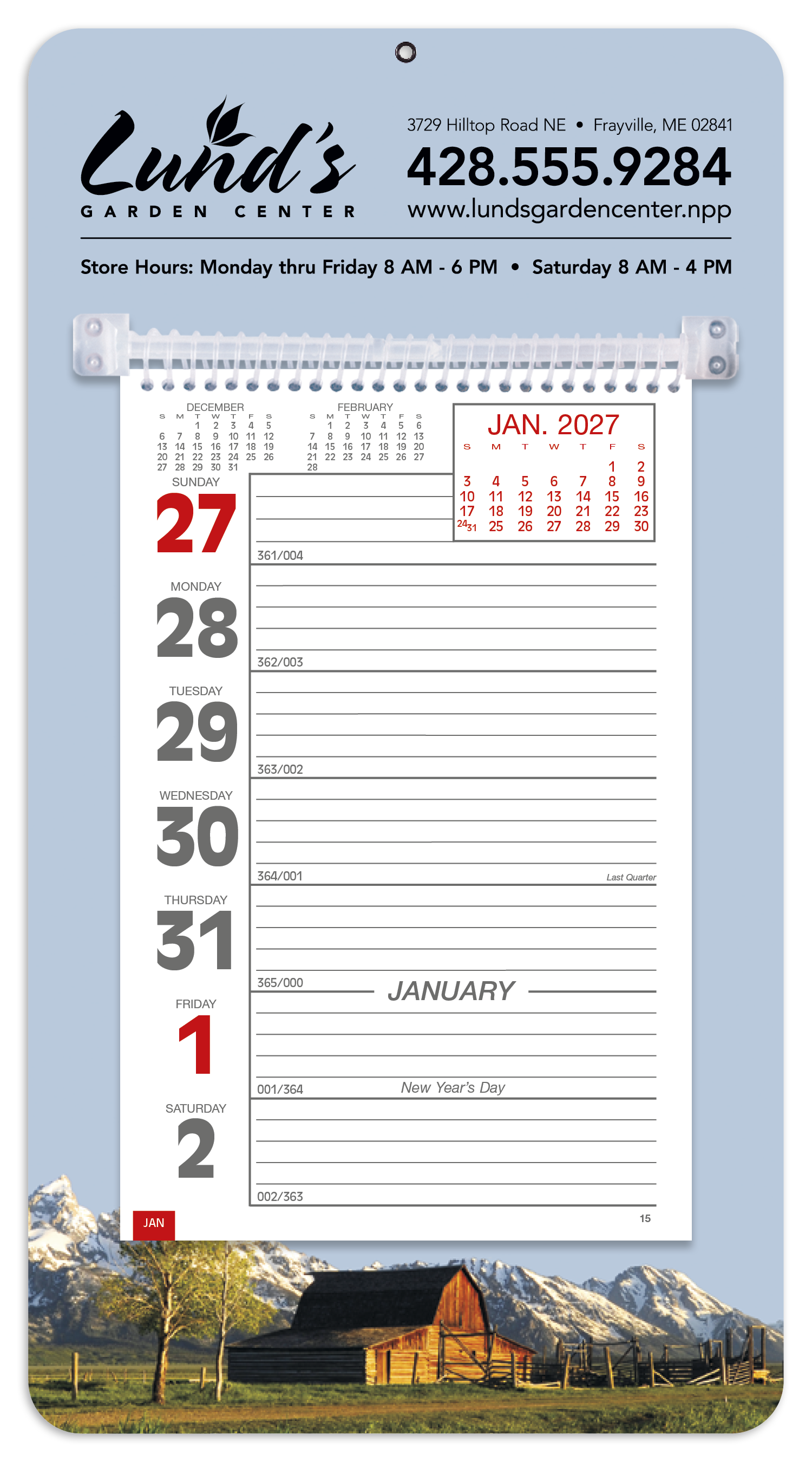 Triumph® Calendars Full-Color Weekly Memo Calendar 54