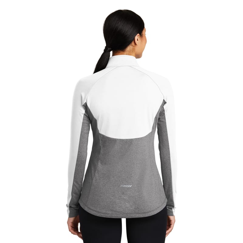 Sport-Tek Women's Sport-Wick Stretch Contrast 1/4-Zip Pullover. 2