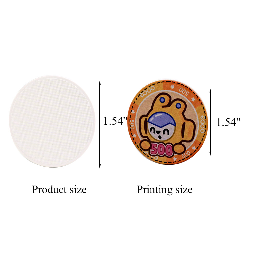 Full Color Ceramic Poker Chips 5