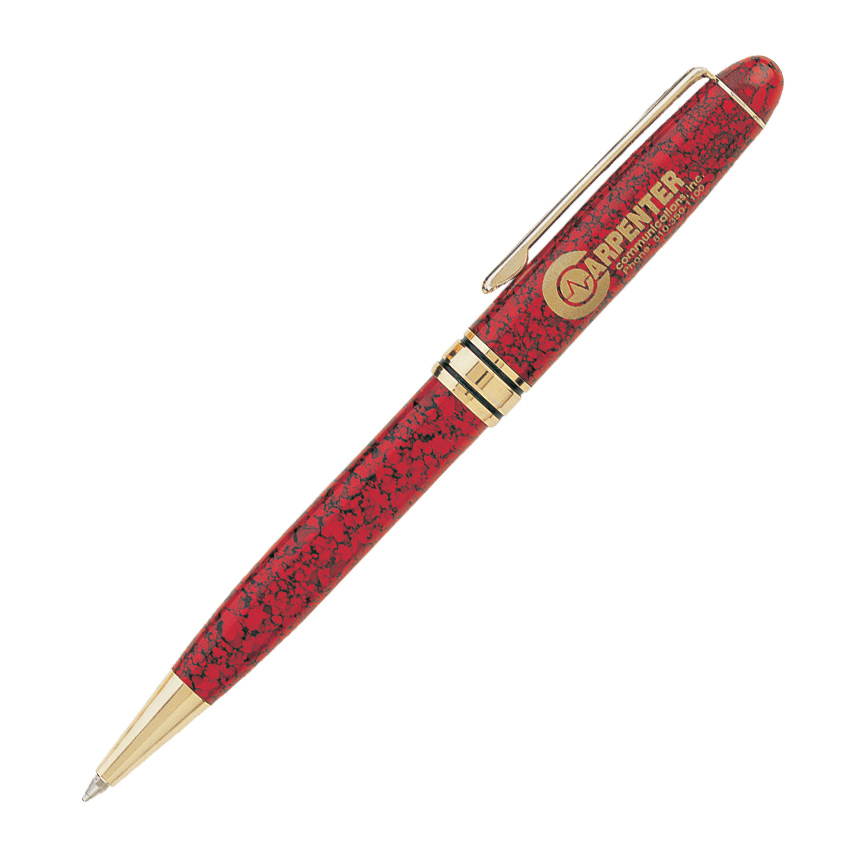 Saxon-II Luxury Ballpoint Pen with Gold Accents 2