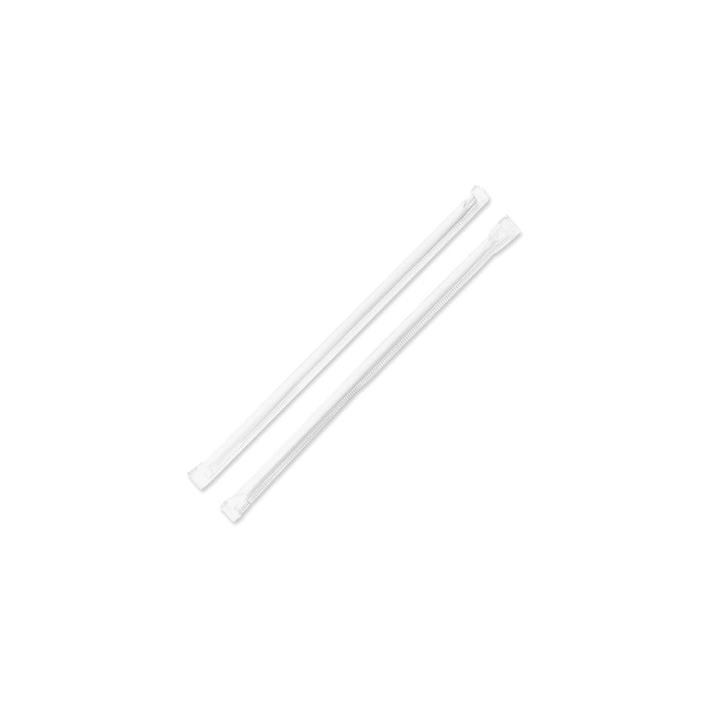 Individually Wrapped Straws - 7-3/4" 500/PK Translucent 2