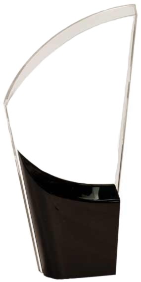 9 1/2" Black Lunar Acrylic Award 1