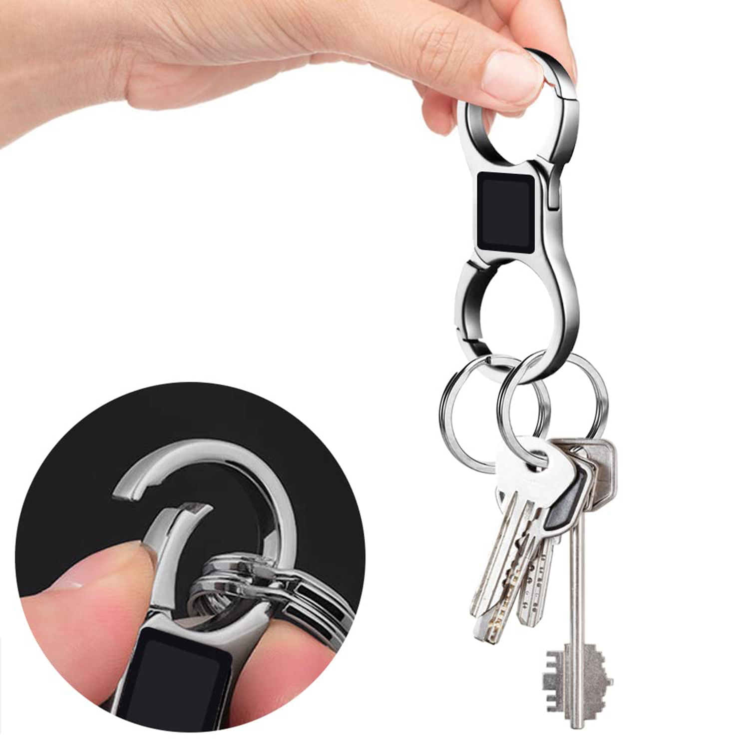 Fashion Business Simple Metal Key Chain 5